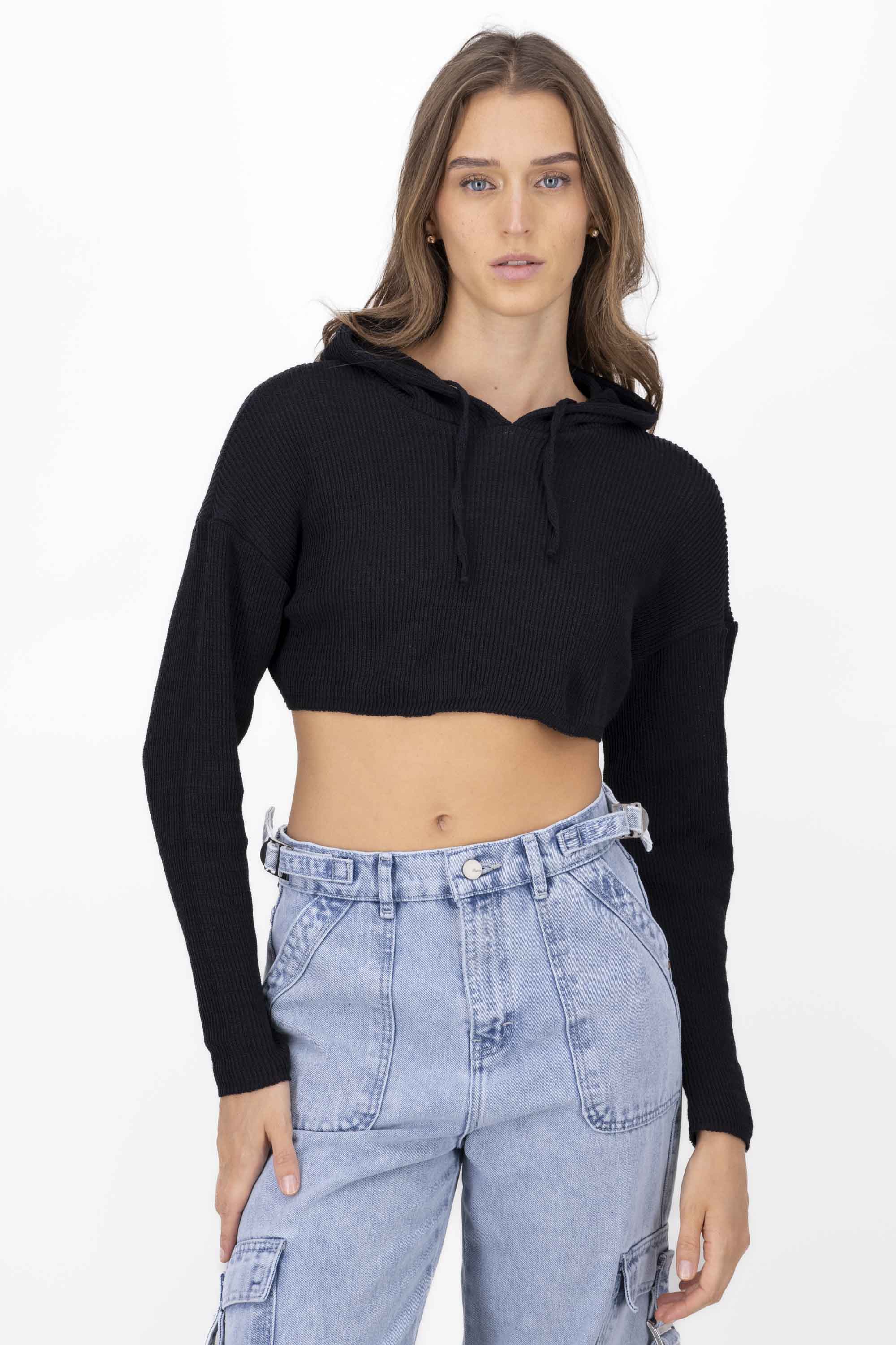 Sudadera ligera tejido NEGRO