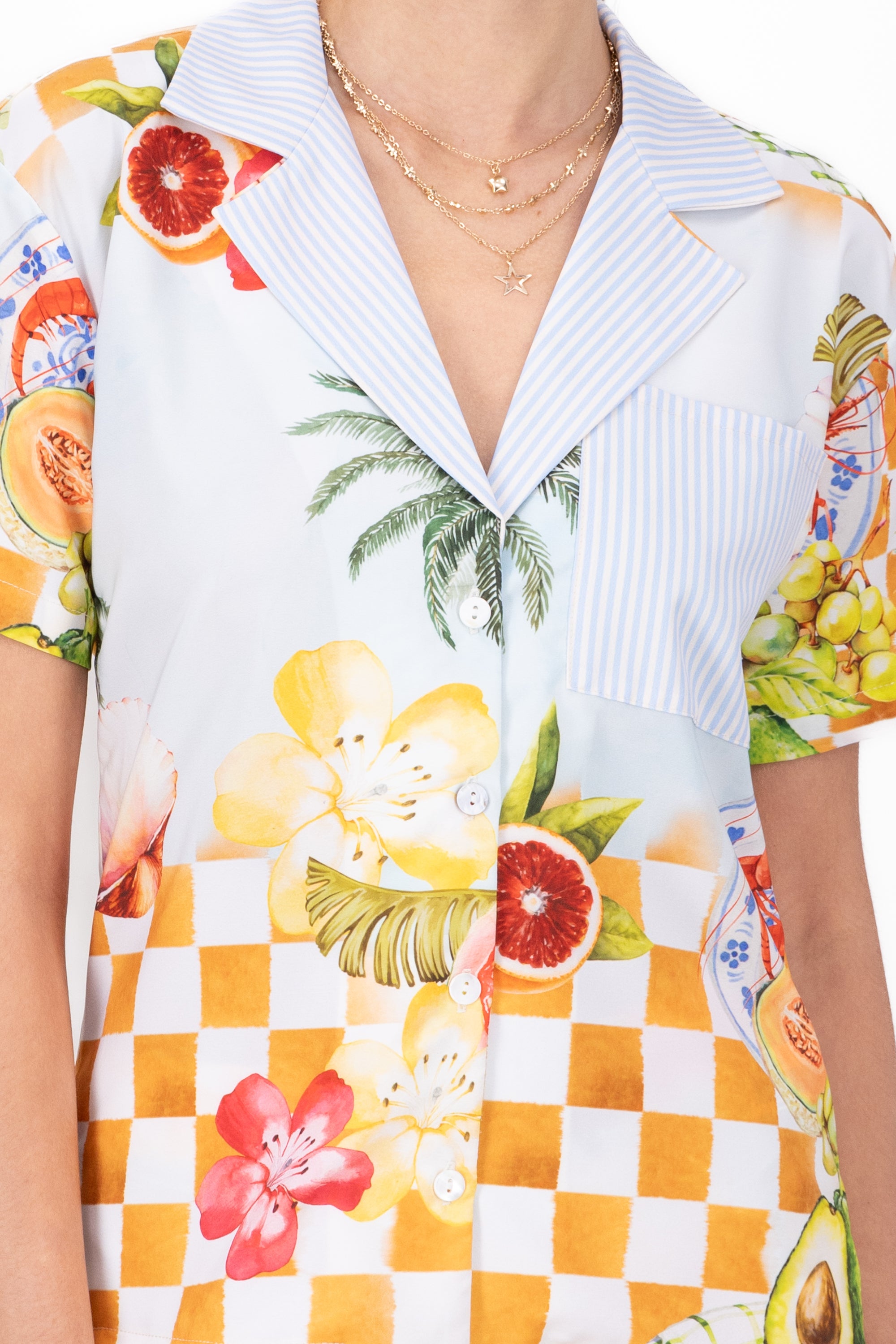 Fruit printed shirt Combo blue