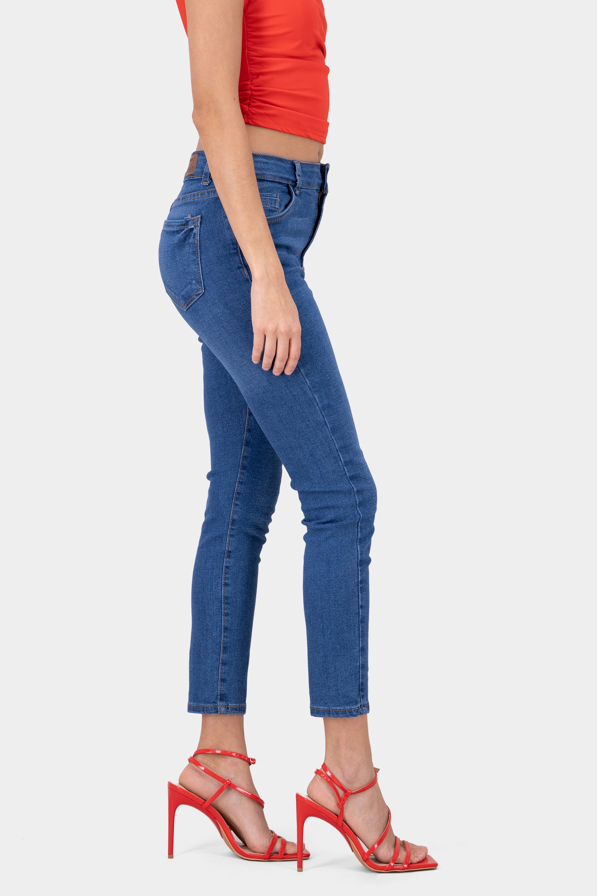 Jeans skinny cintura media MEDIUM WASH