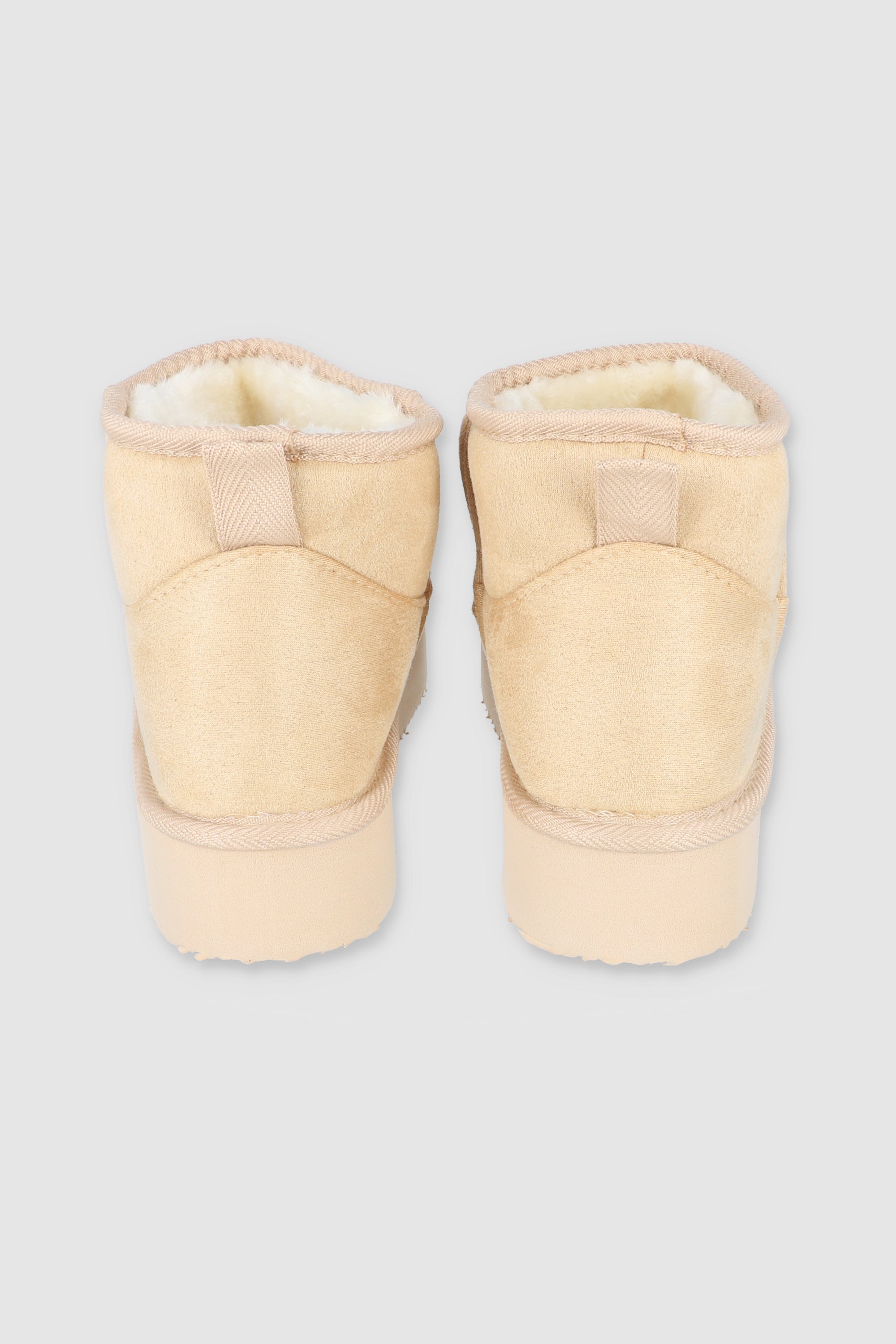 Bota Peluche Plataforma TAUPE