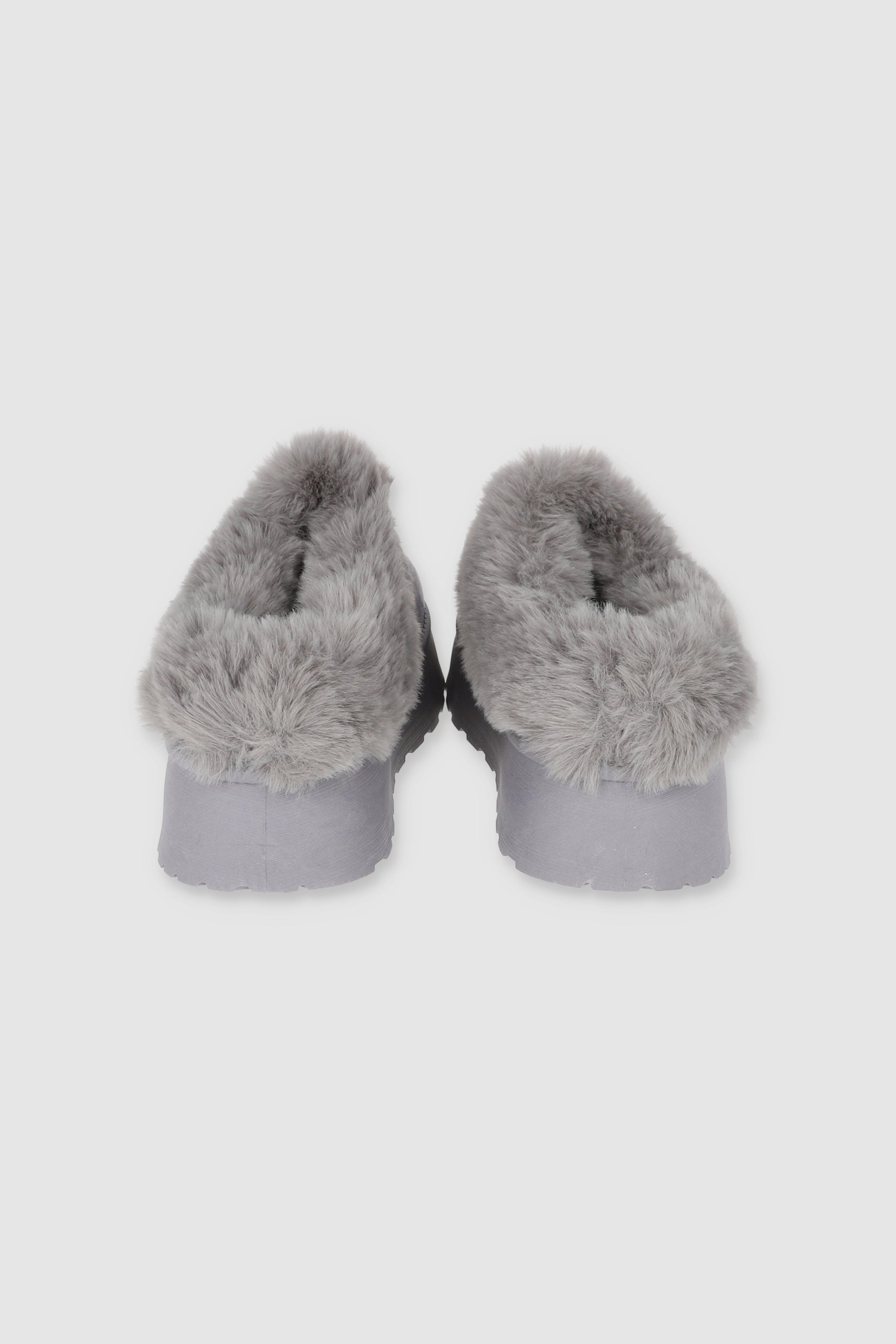 Pantufla Peluda Mula GRIS