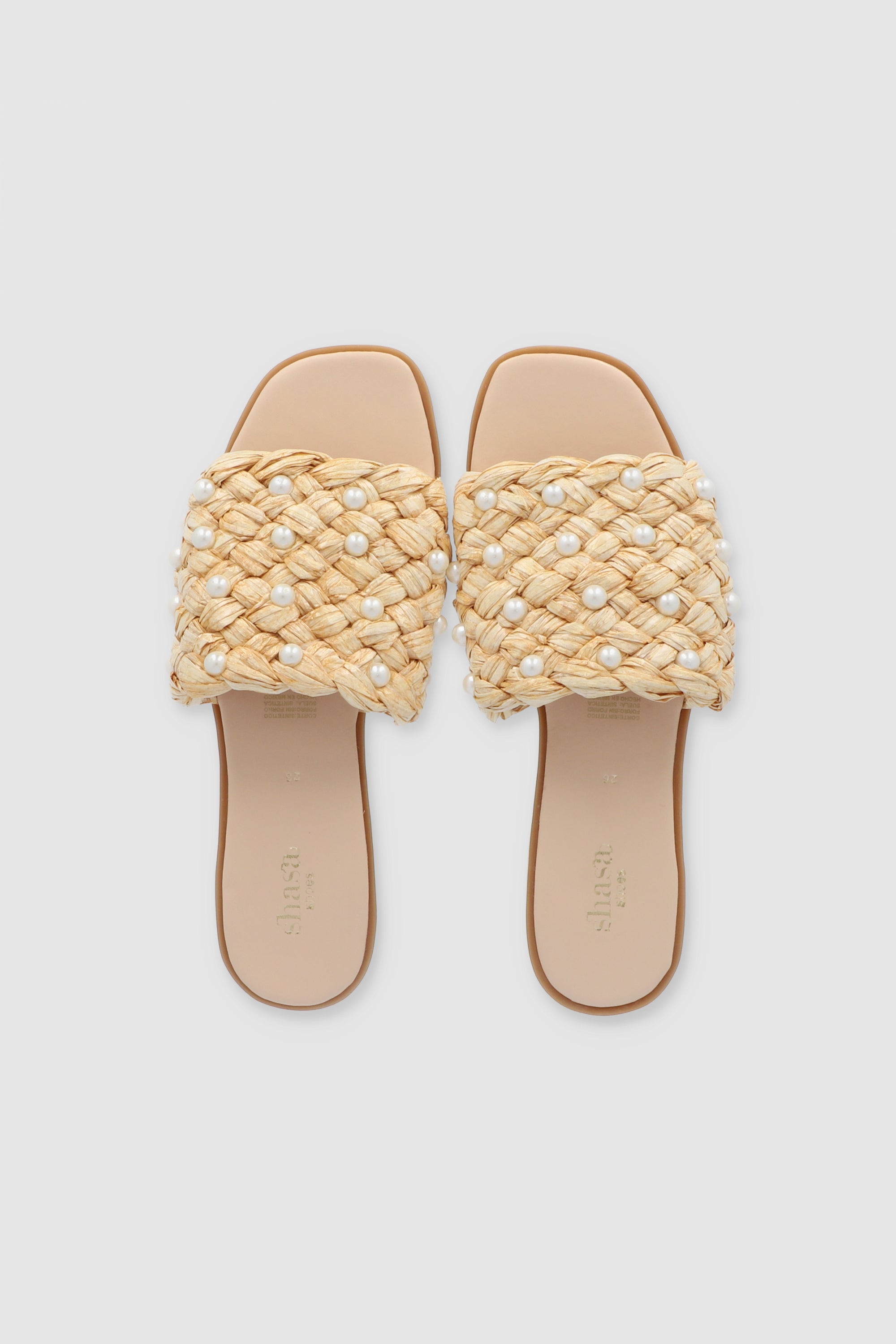 Sandalia mula yute perlas BEIGE