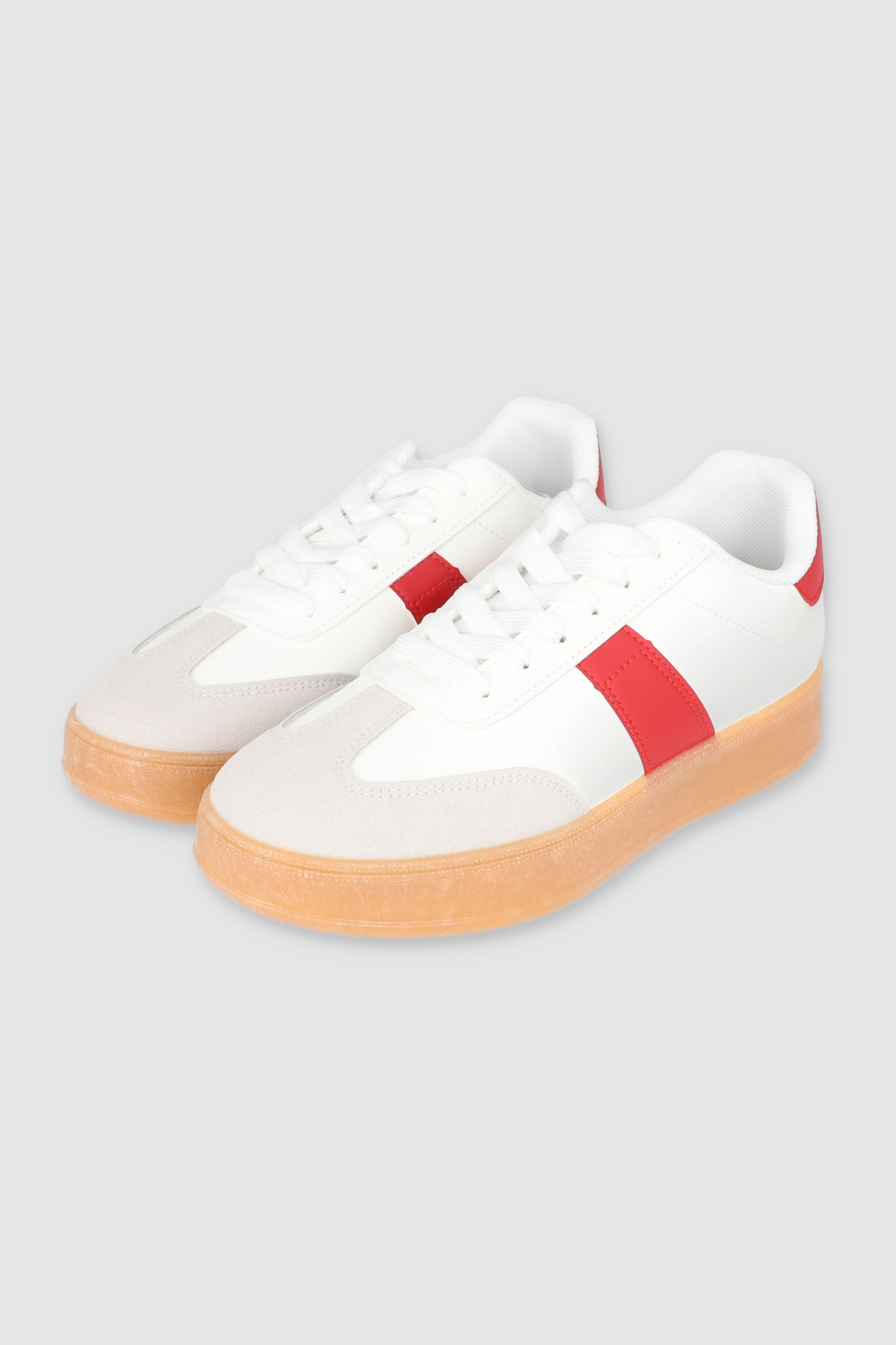 Tenis retro linea laterales ROJO