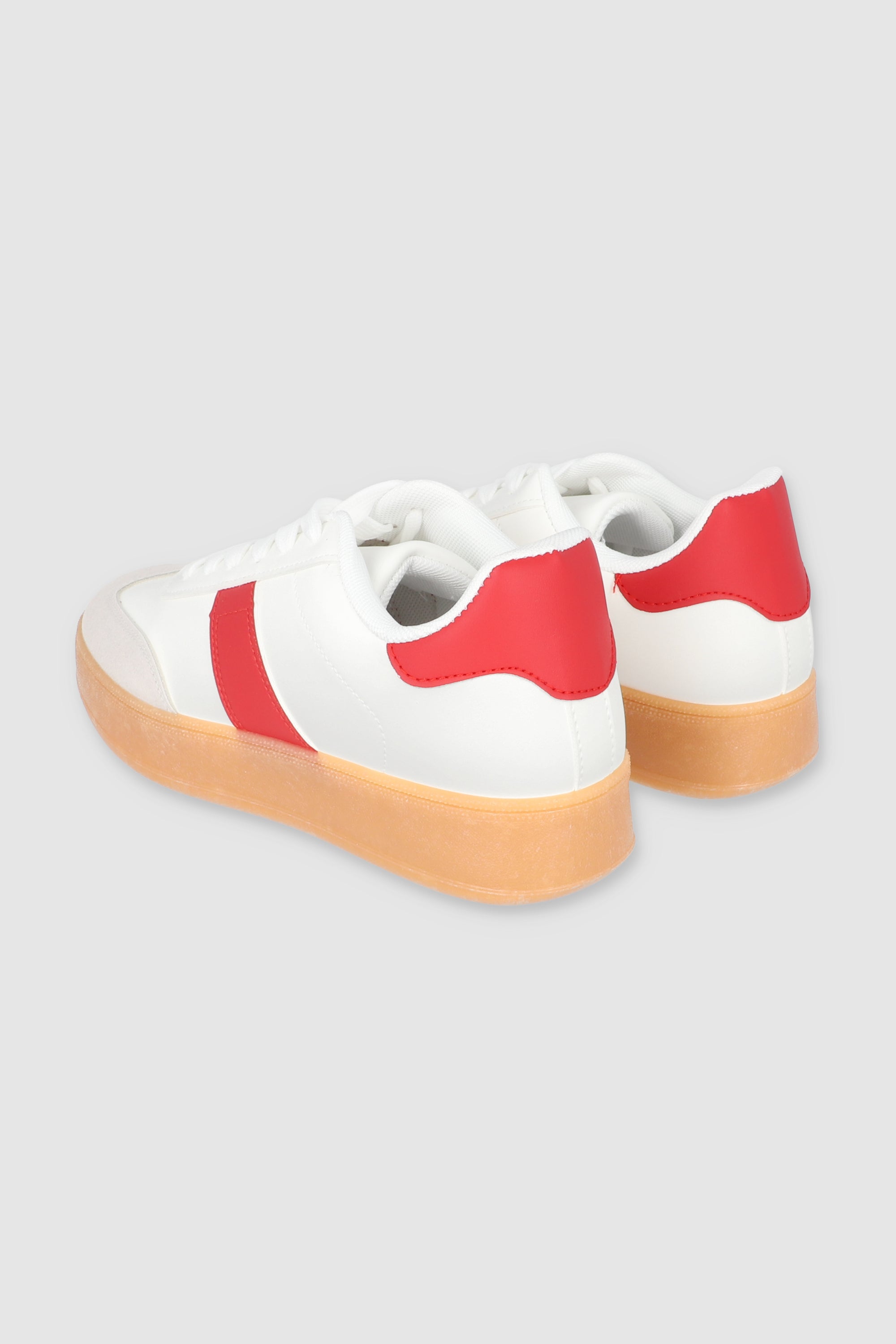 Tenis retro linea laterales ROJO