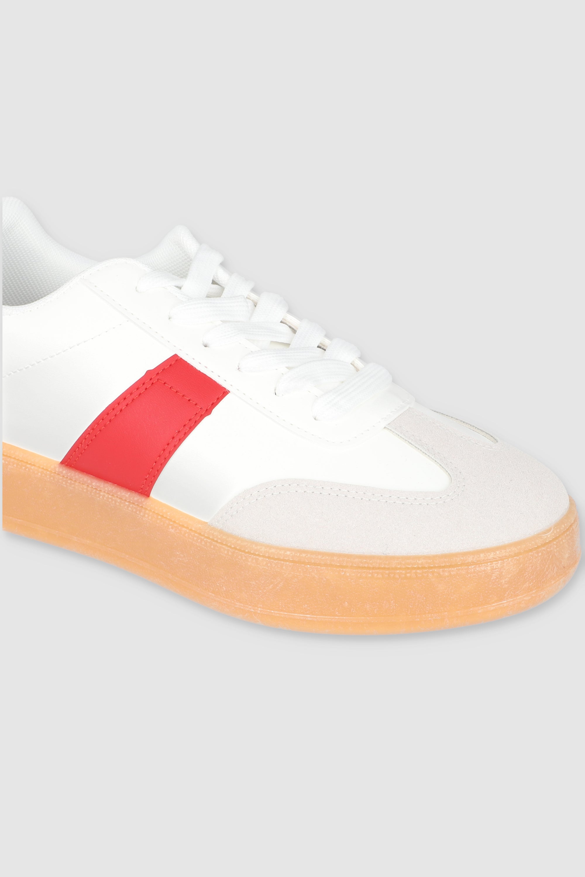 Tenis retro linea laterales ROJO