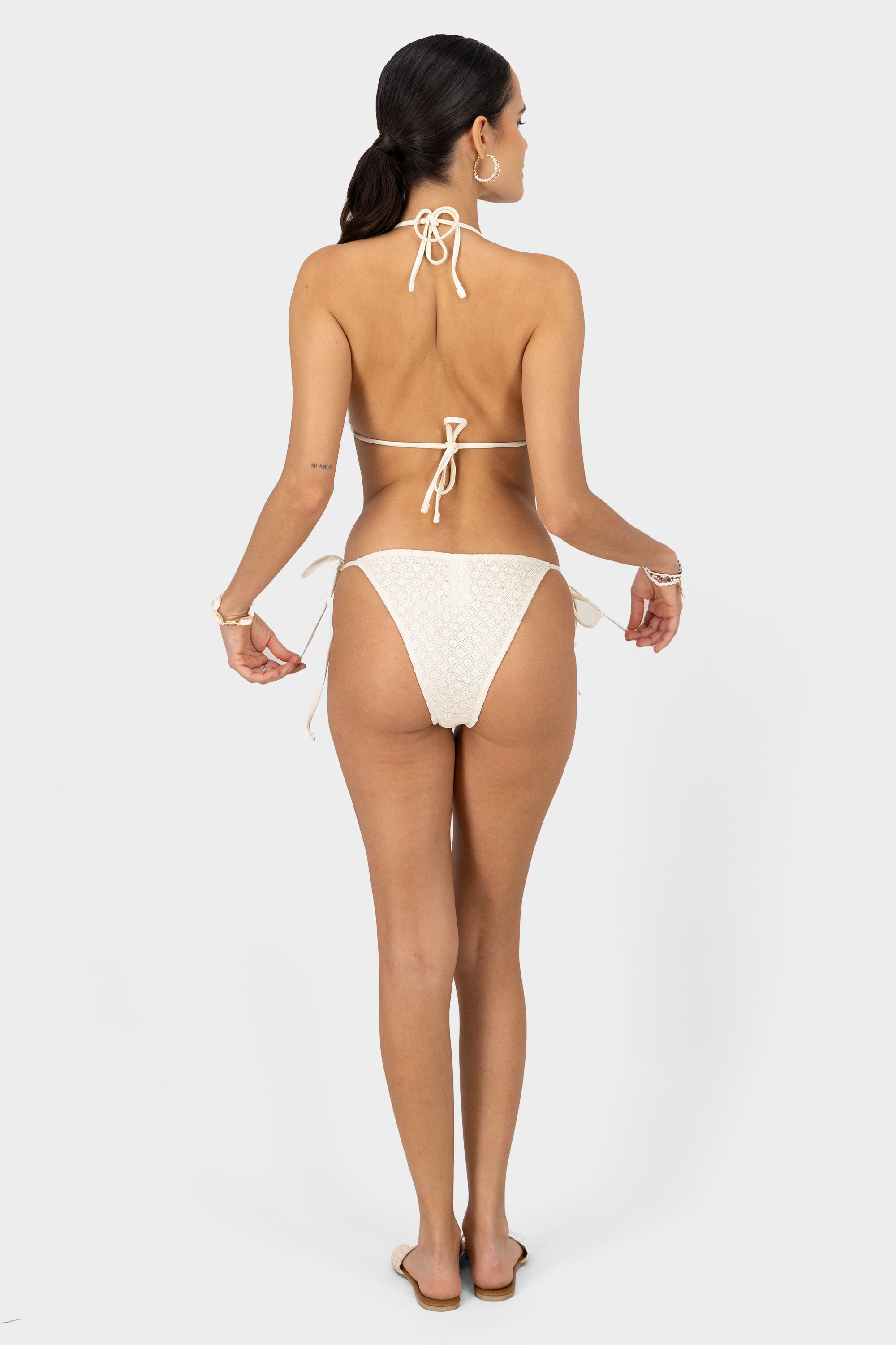 Bikini three crochet type pzs CREAM