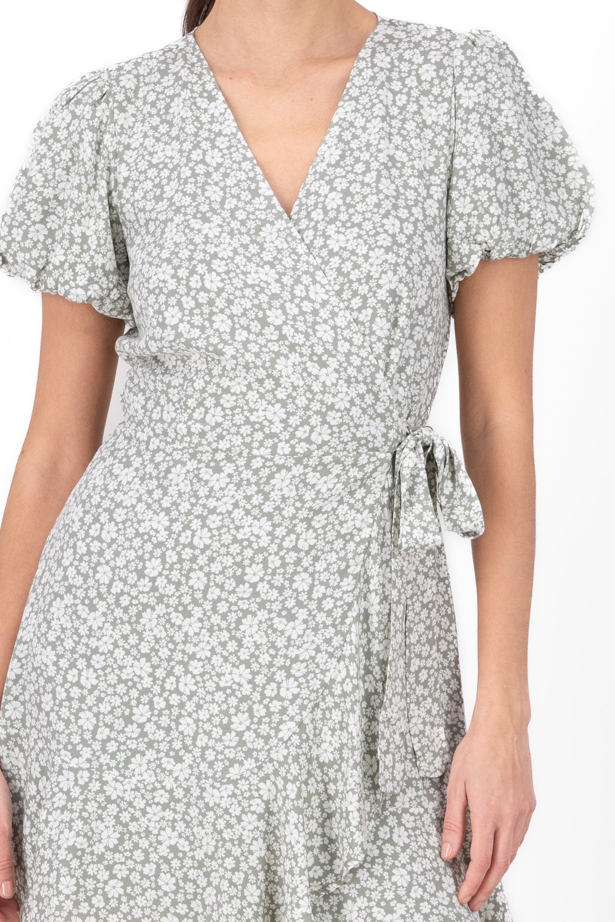 Vestido wrap flores SAGE