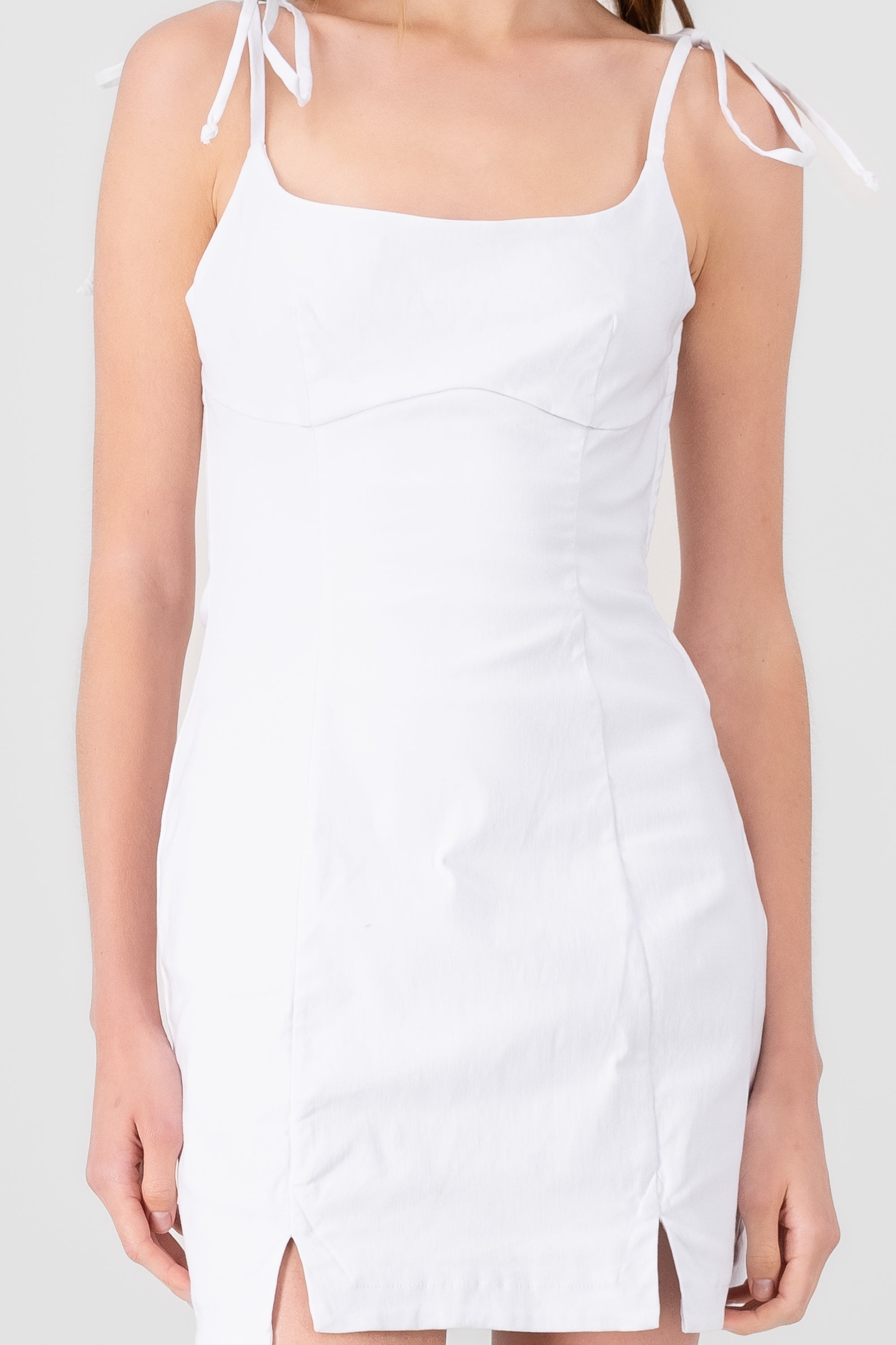 Vestido bodycon liso BLANCO