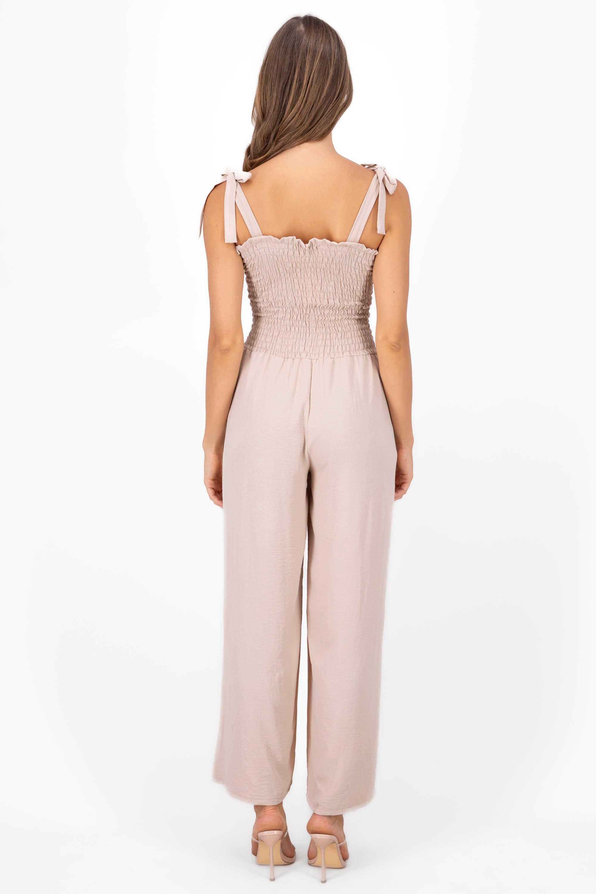 Jumpsuit tirantes detalle smock ARENA