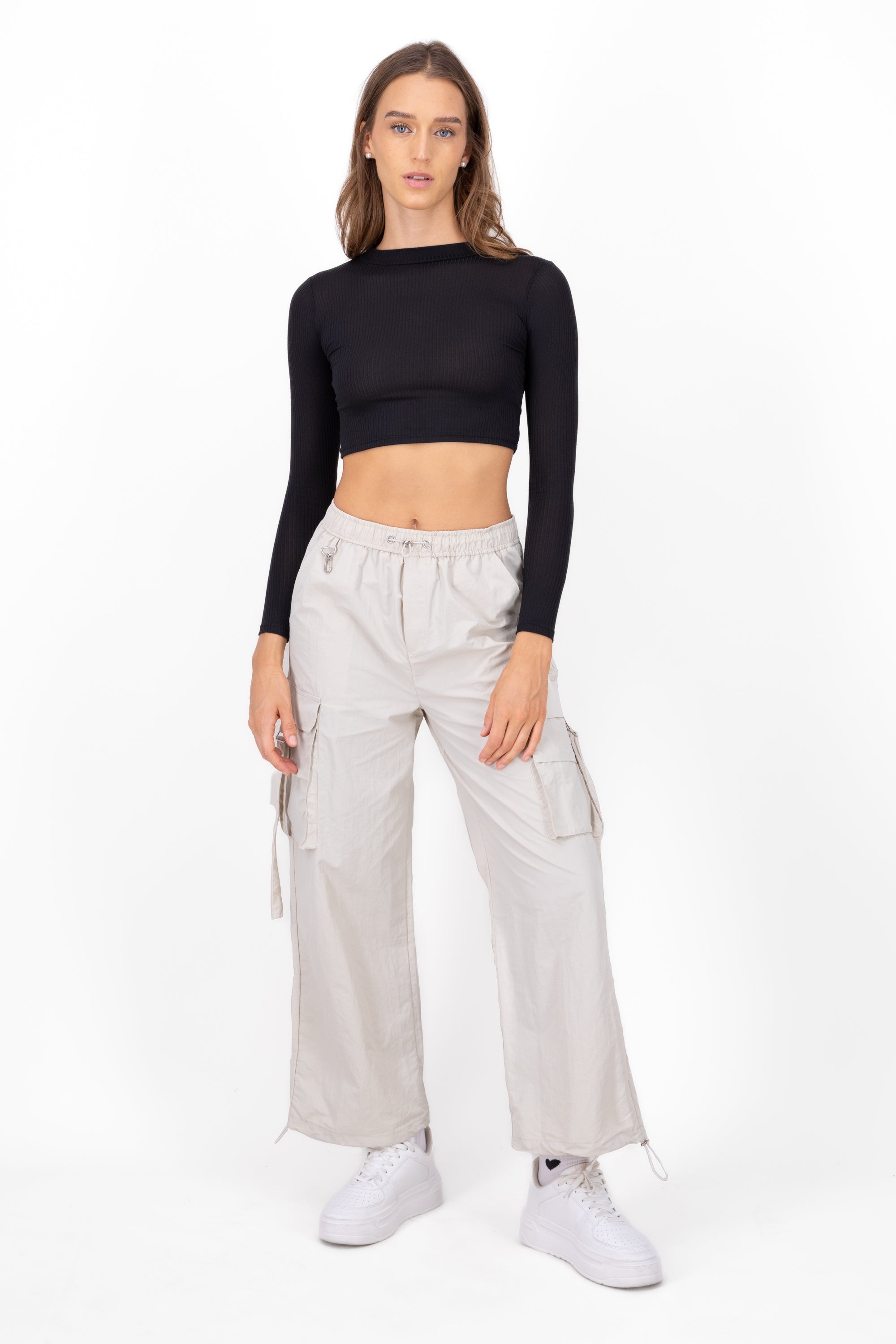 Pantalon parachute CREMA