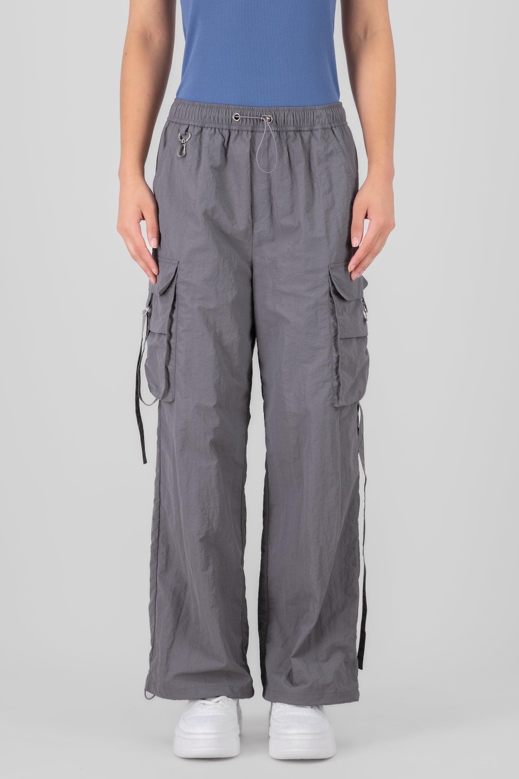 Pantalon parachute GRIS