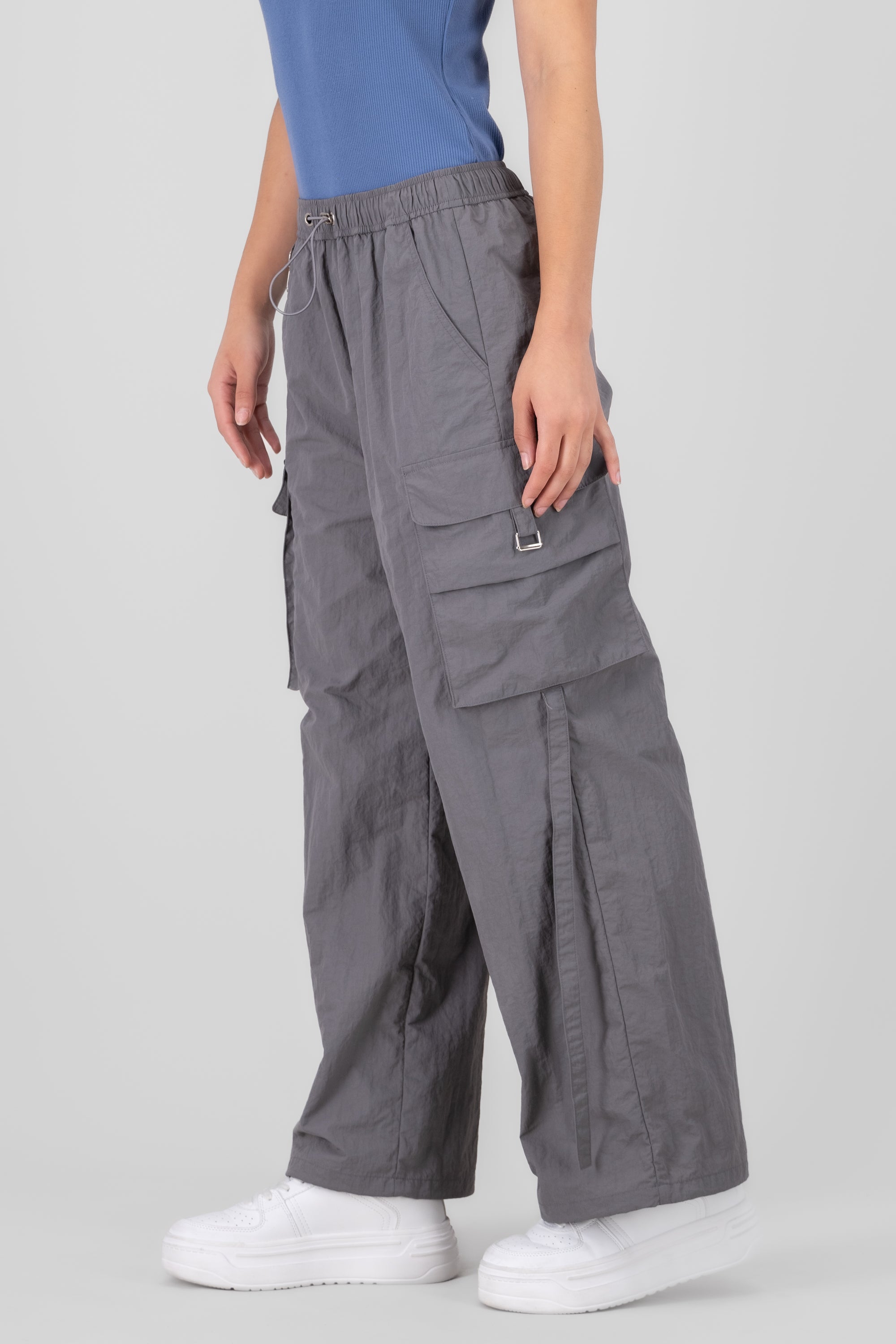 Pantalon parachute GRIS