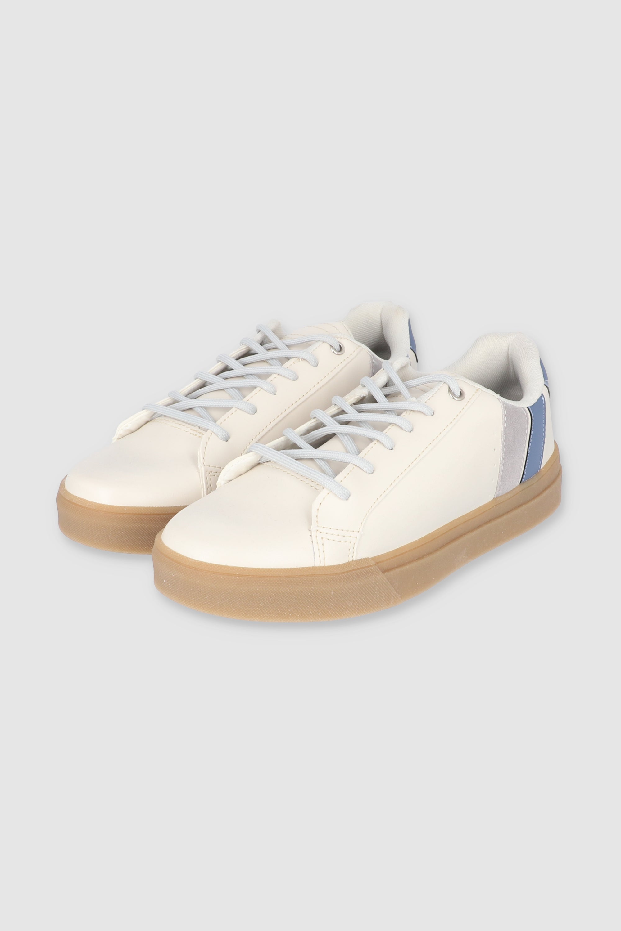 TENIS BASIC RAYAS BEIGE