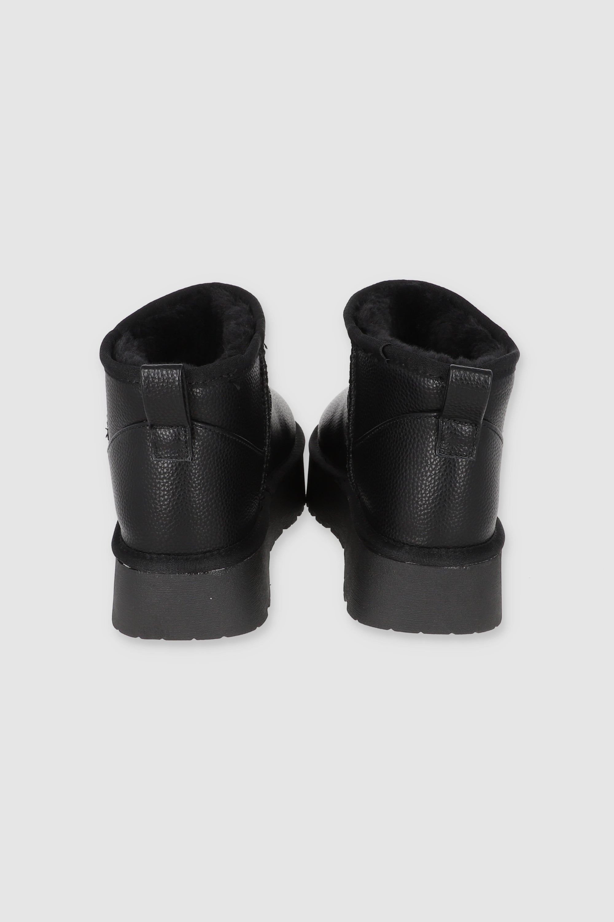 Bota Peluche Pu NEGRO
