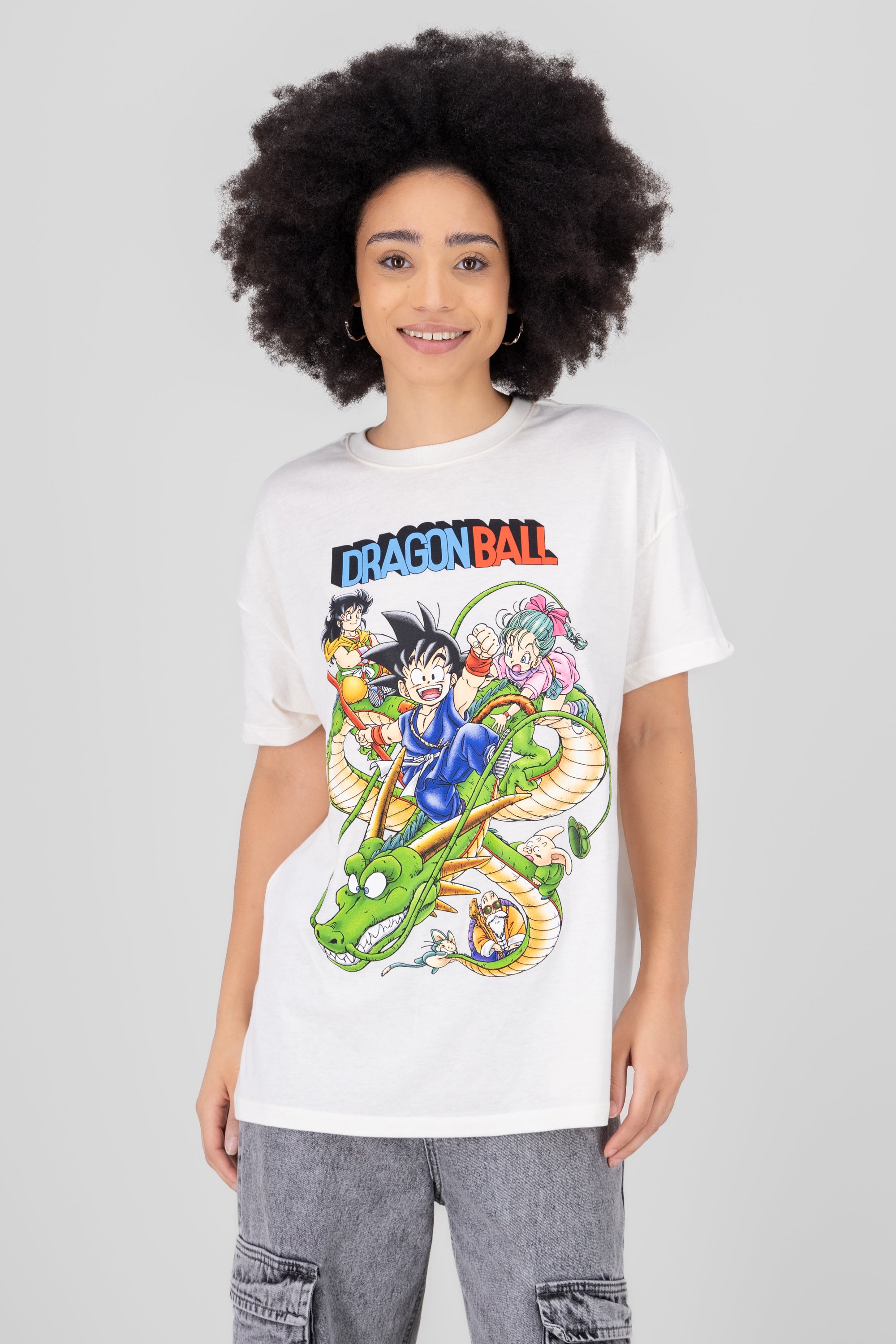 Playera dragon ball 1985 CREMA