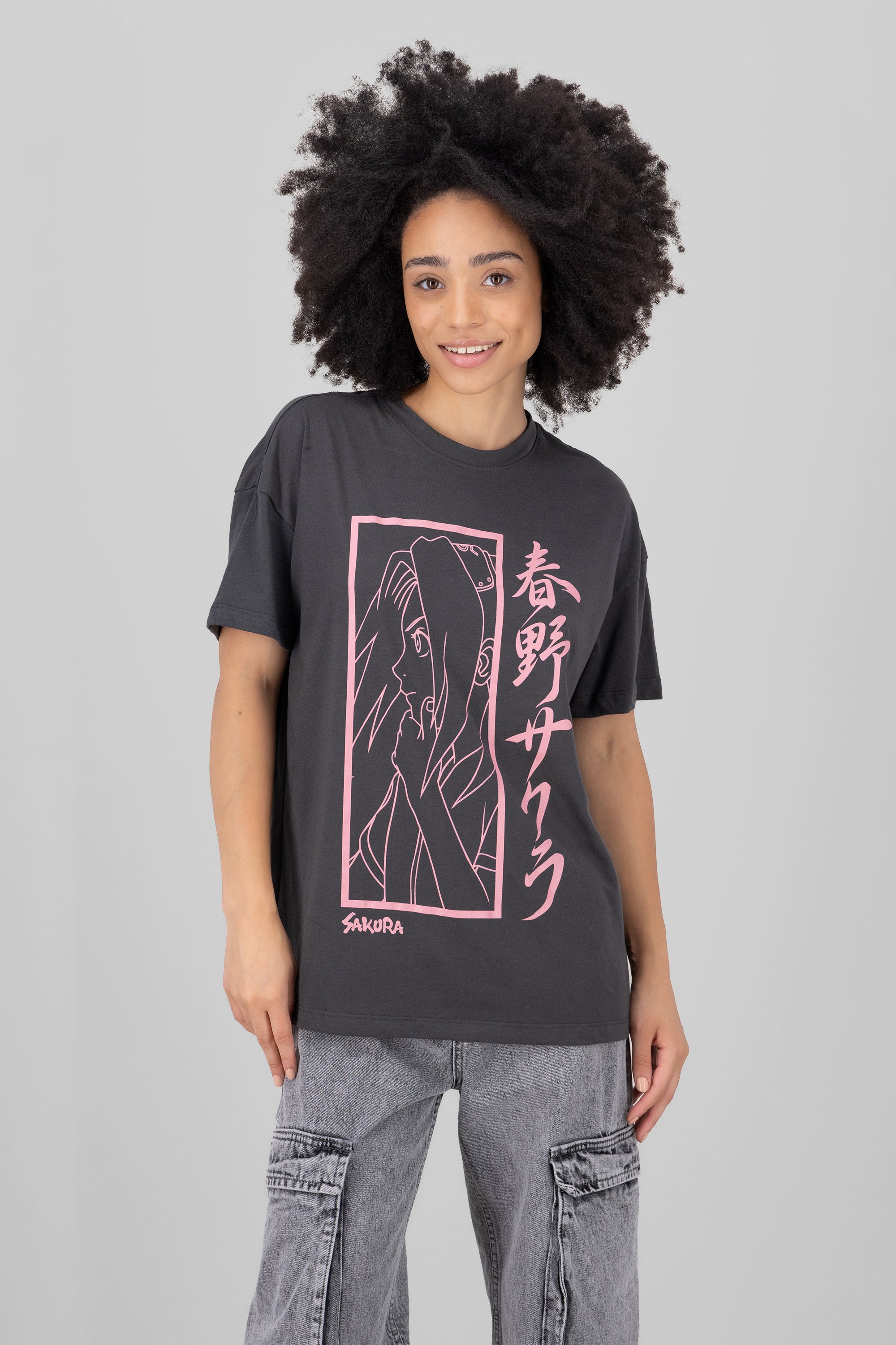 Playera naruto sakura NEGRO