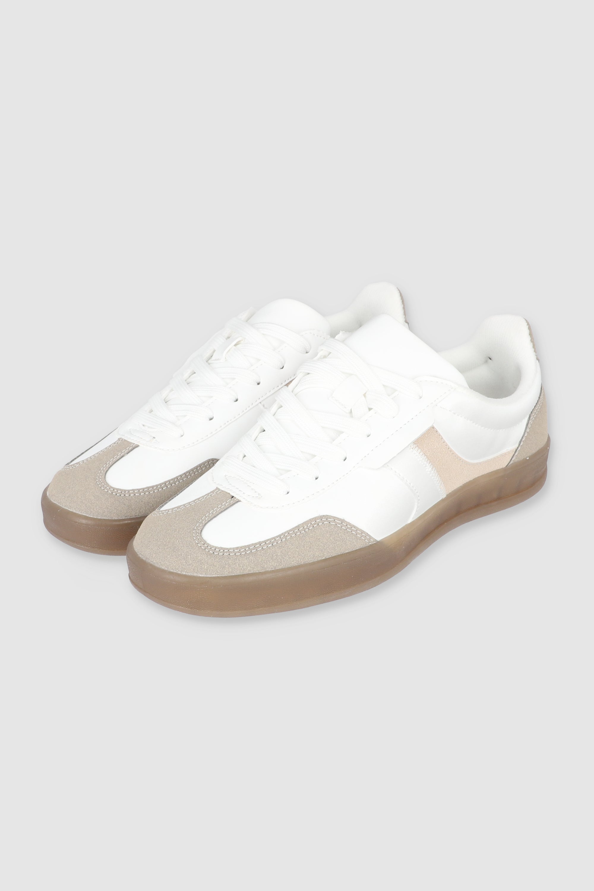 Tenis retro pu linea BEIGE