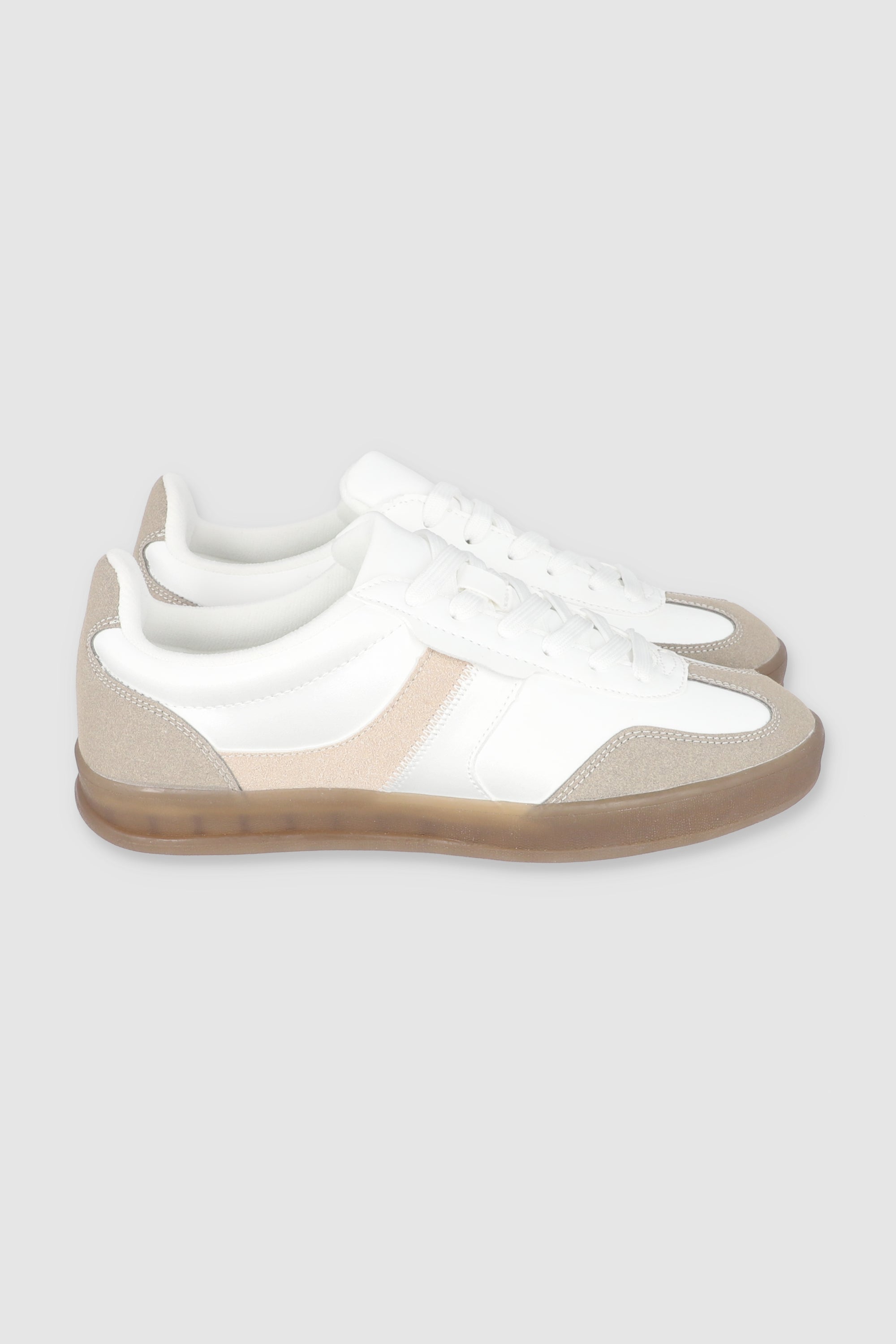 Tenis retro pu linea BEIGE