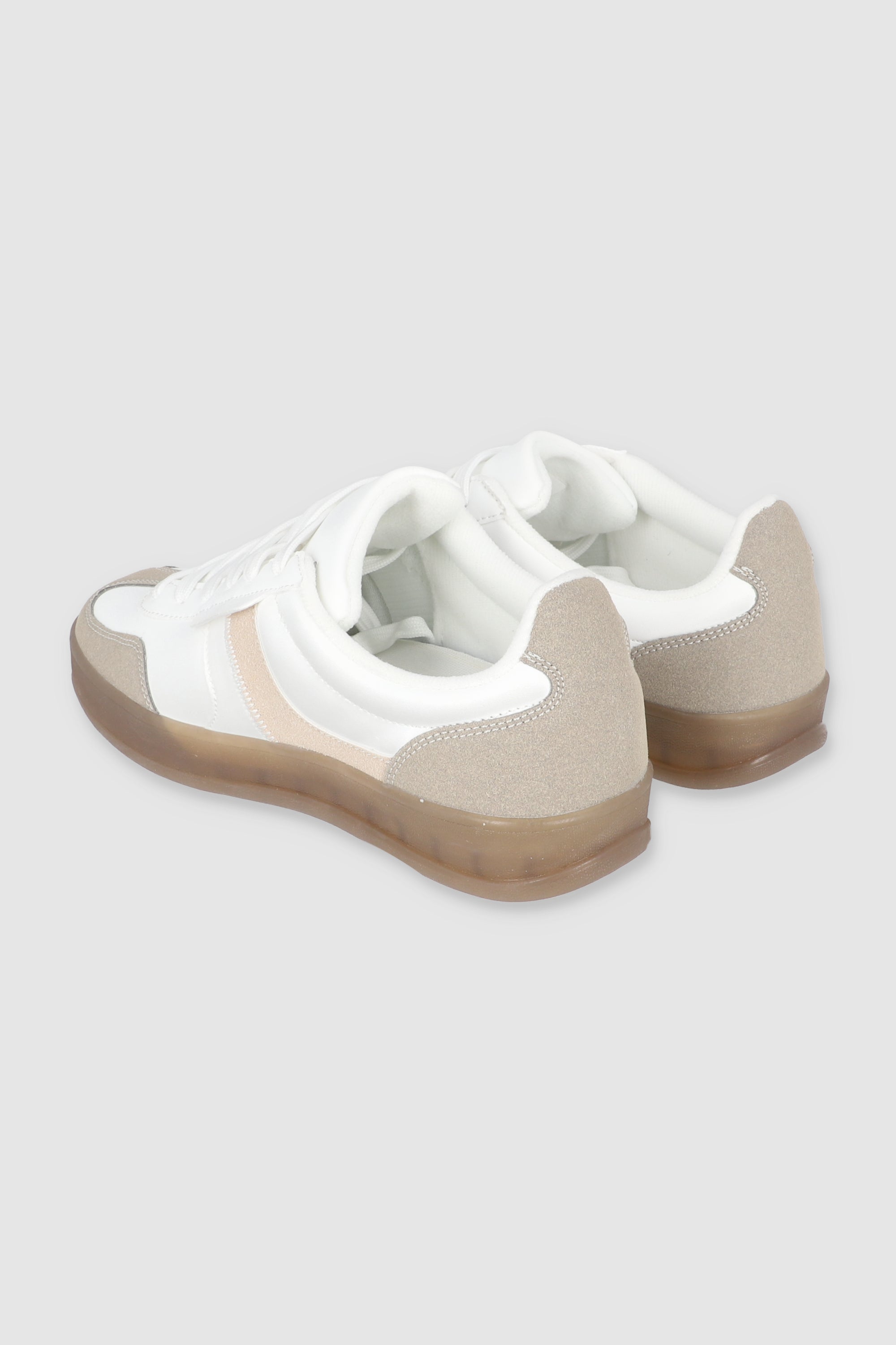 Tenis retro pu linea BEIGE