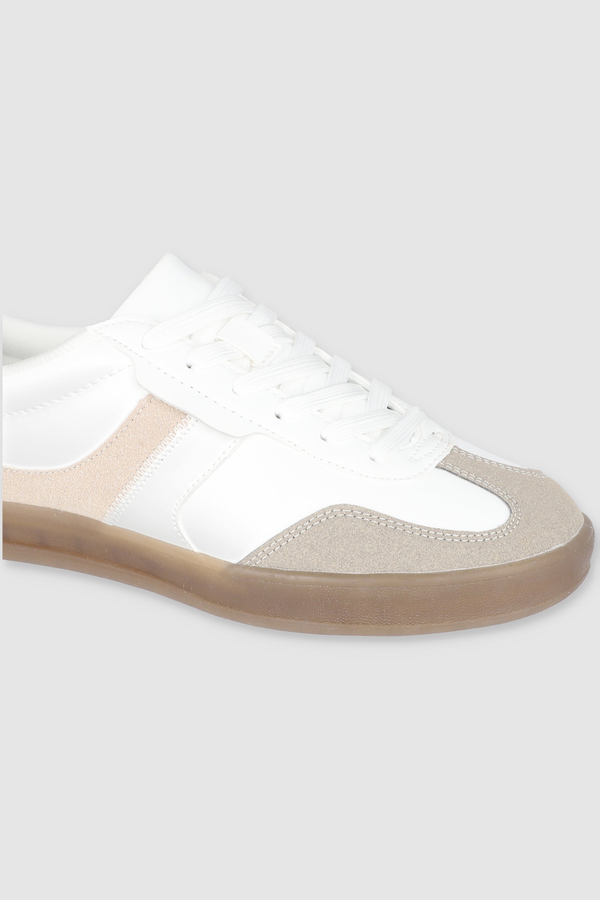 Tenis retro pu linea BEIGE