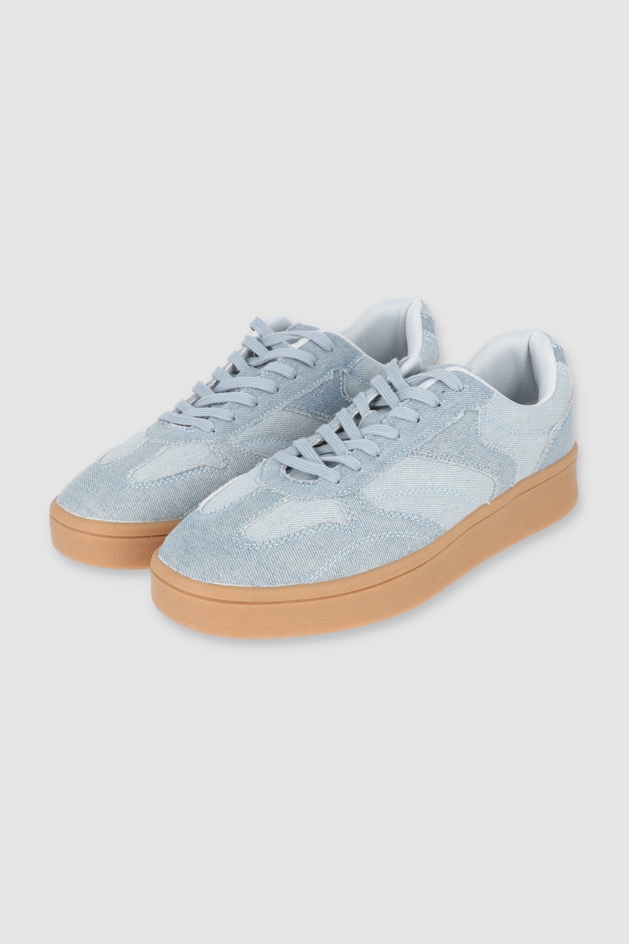 Tenis retro denim contrastes MEDIUM WASH