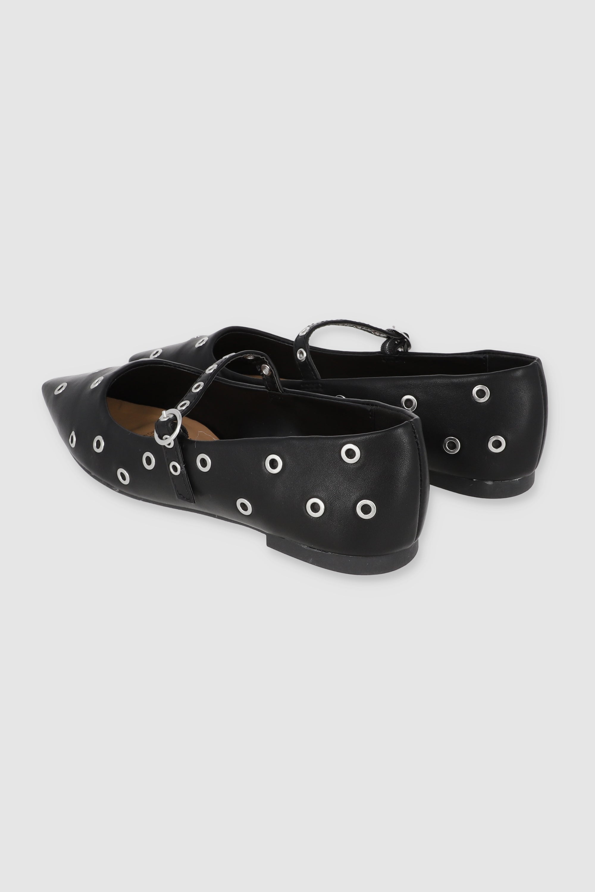 Flat Puntal Eyelets Tira BLACK