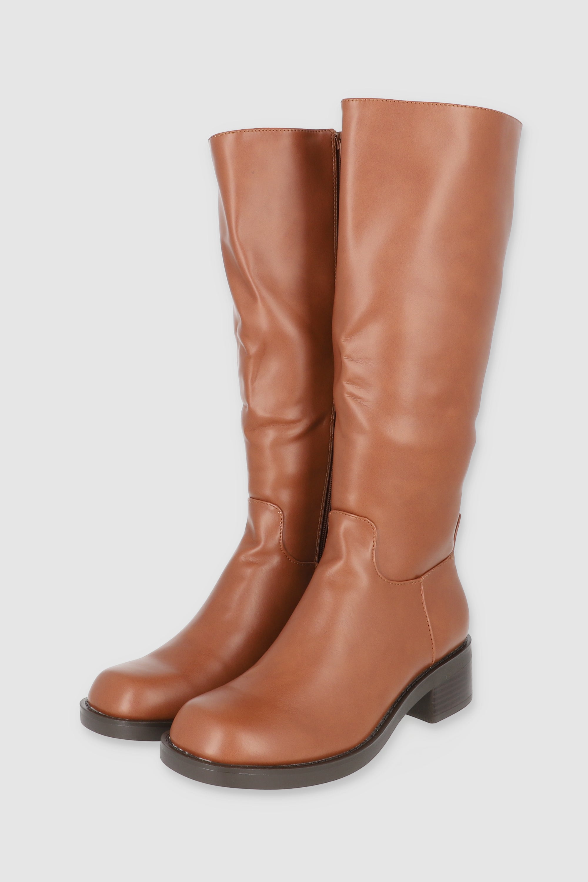 Bota ridding estrudturada sencilla TAN