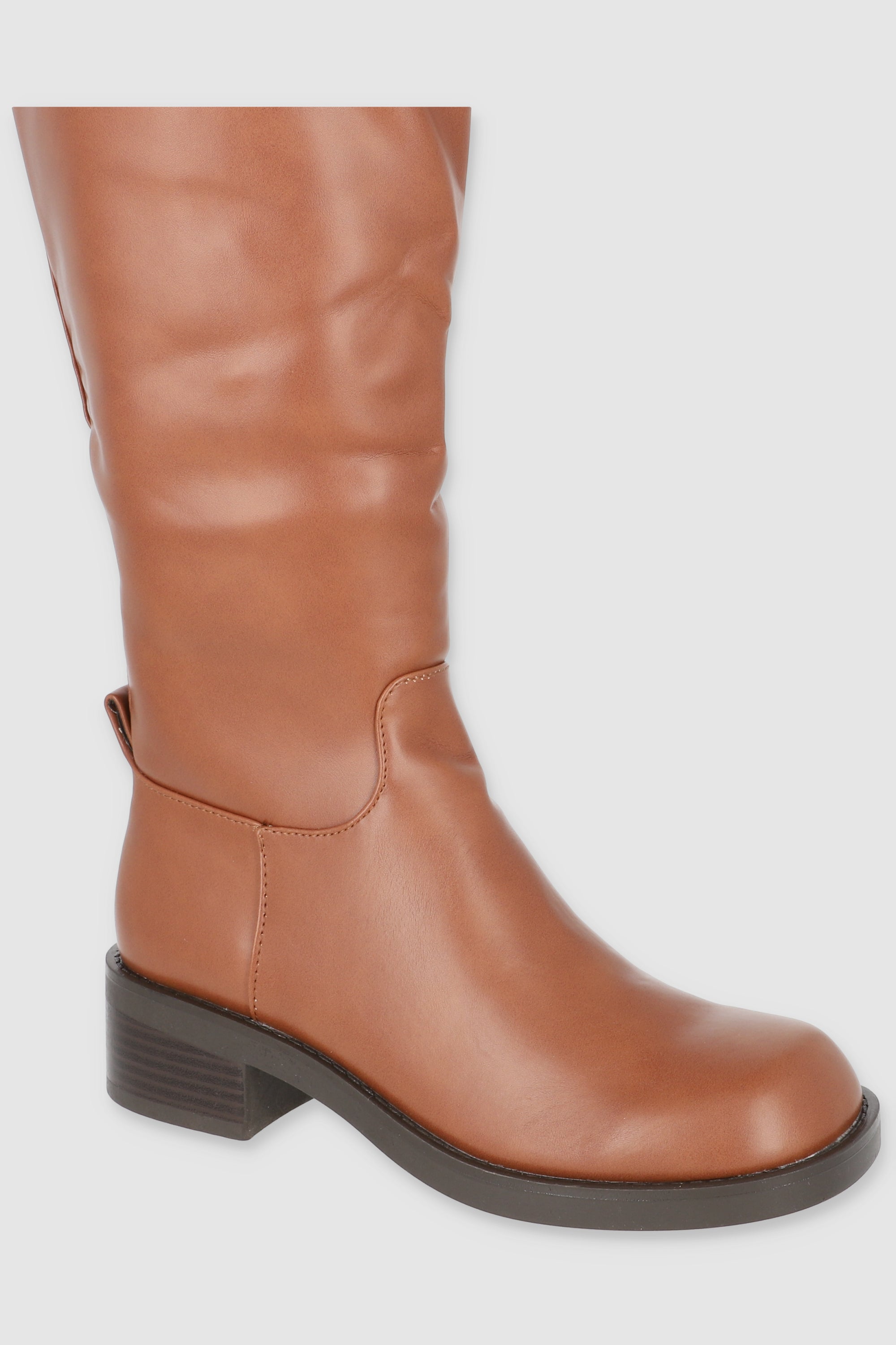 Bota ridding estrudturada sencilla TAN