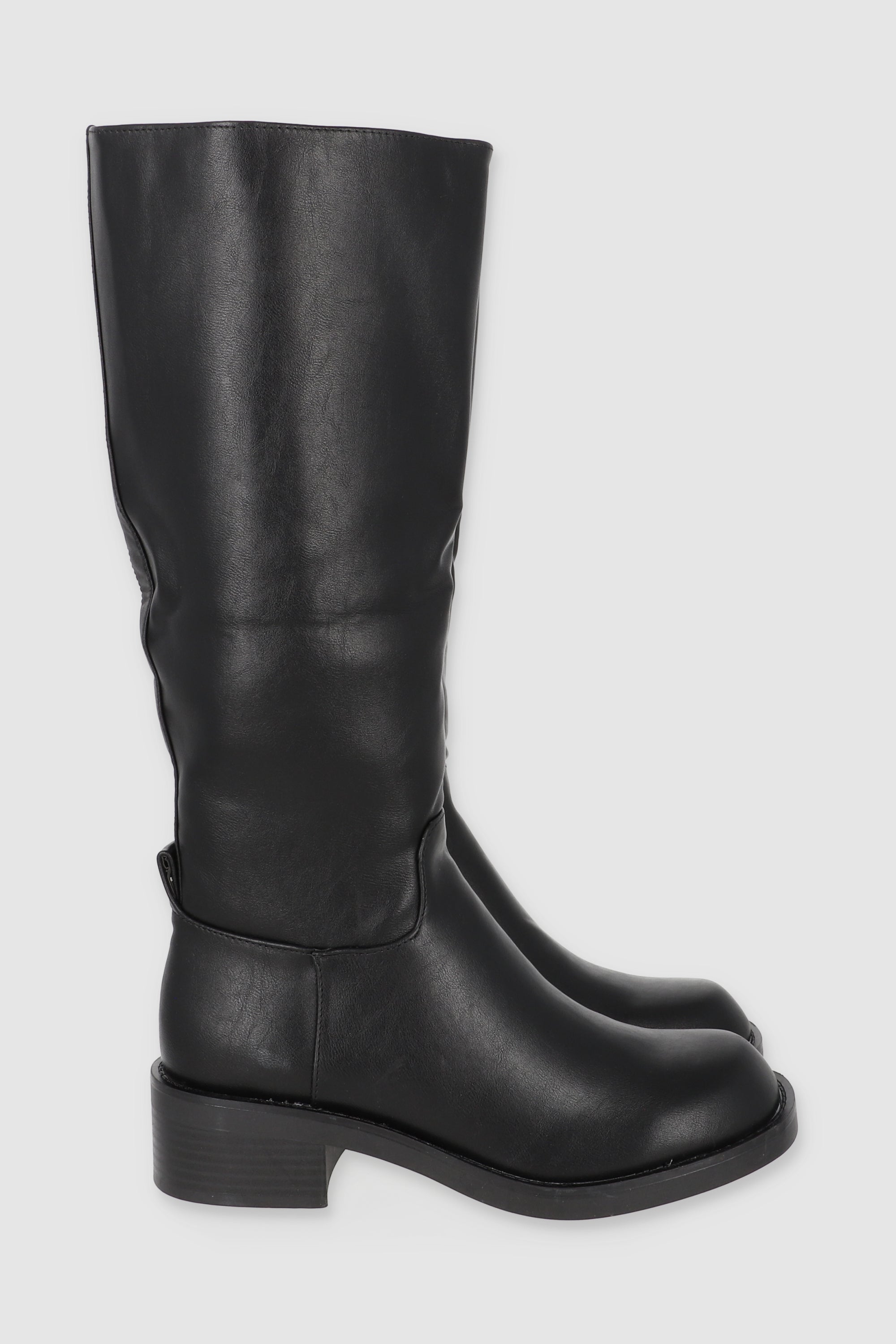 Bota ridding estrudturada sencilla NEGRO