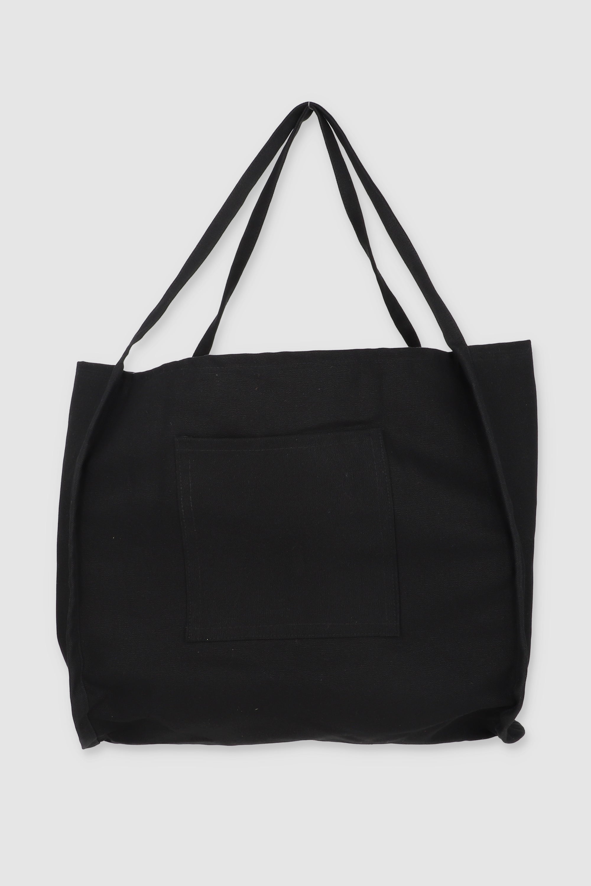 Bolsa tote ancha bolsillo NEGRO