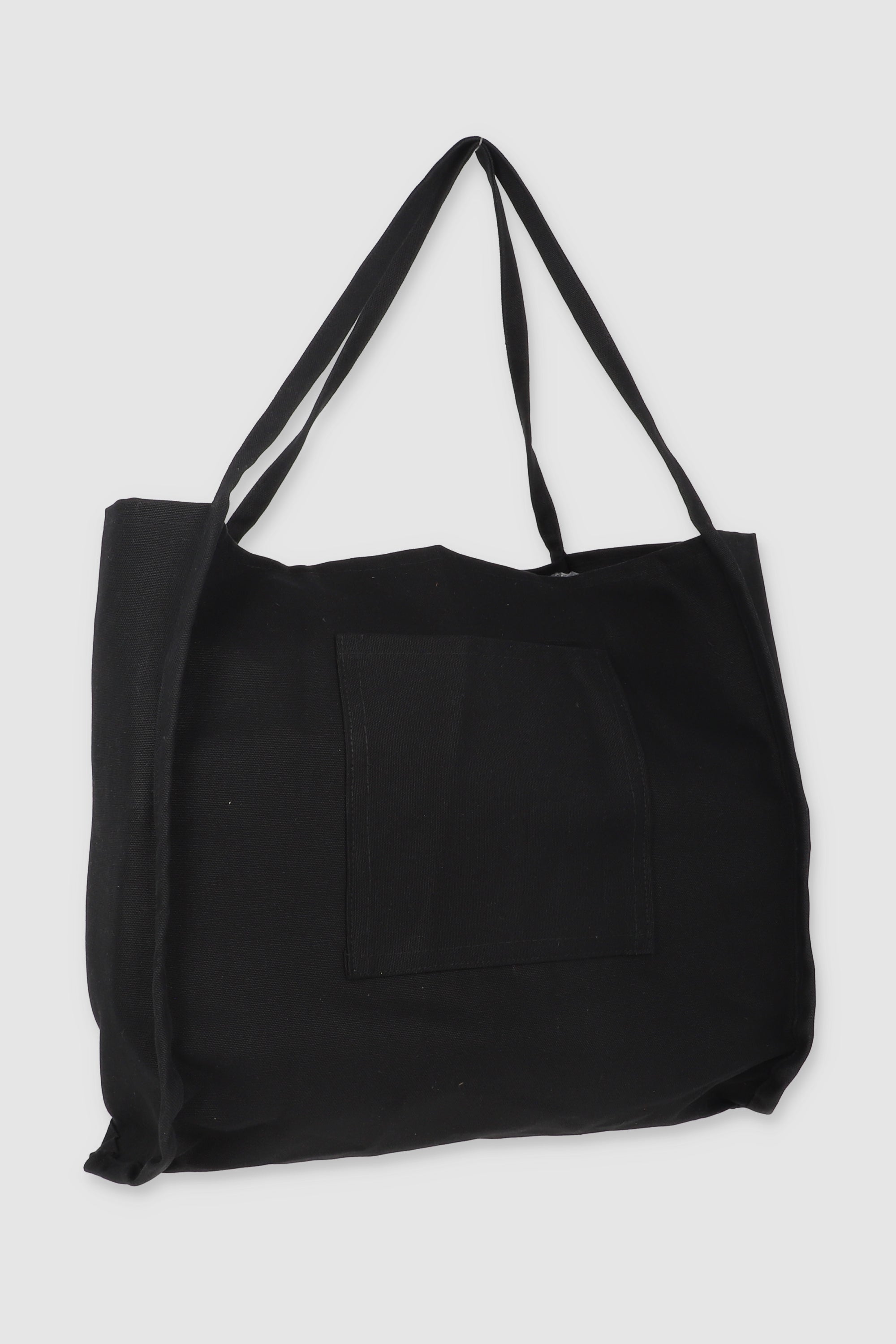 Bolsa tote ancha bolsillo NEGRO