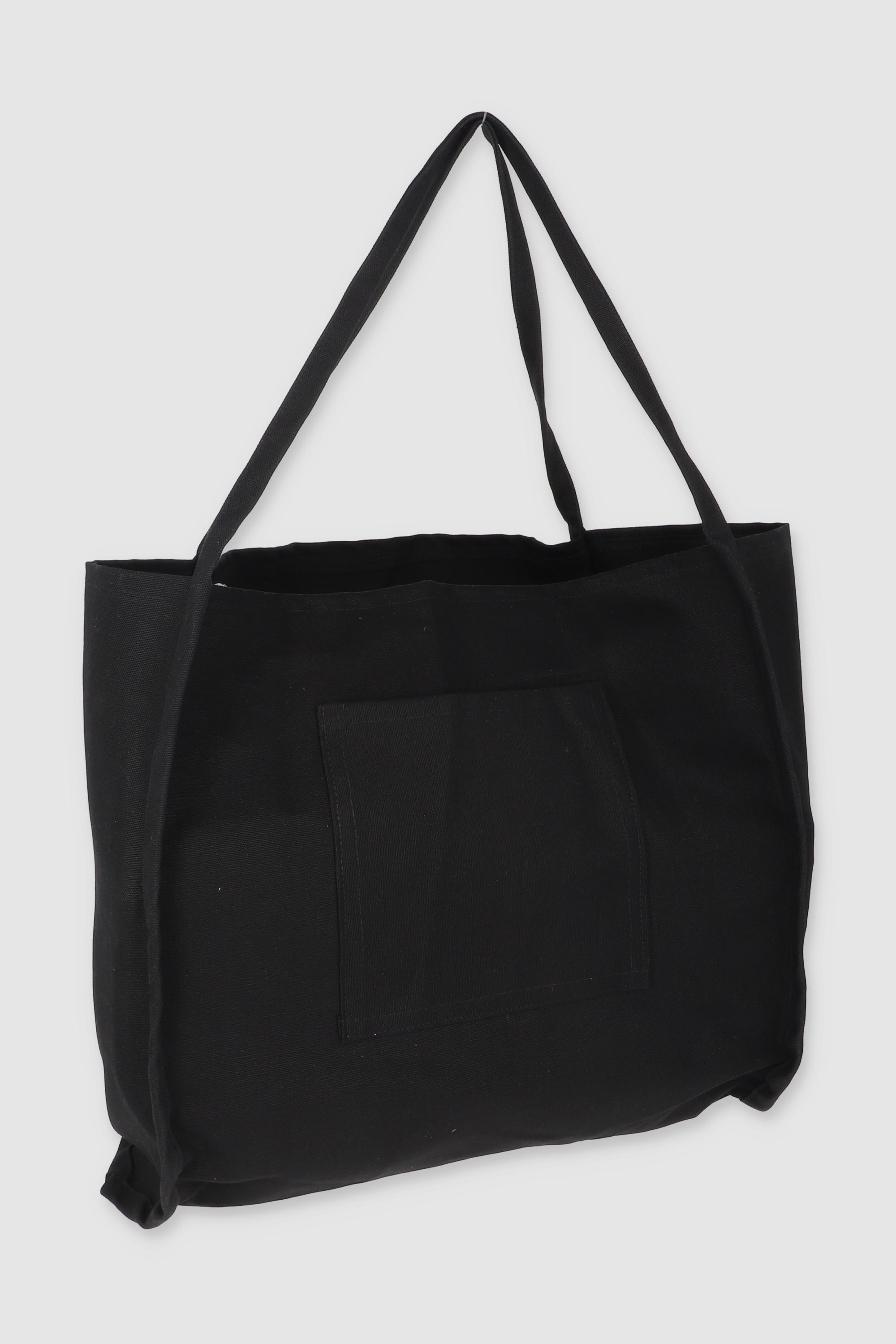 Bolsa tote ancha bolsillo NEGRO