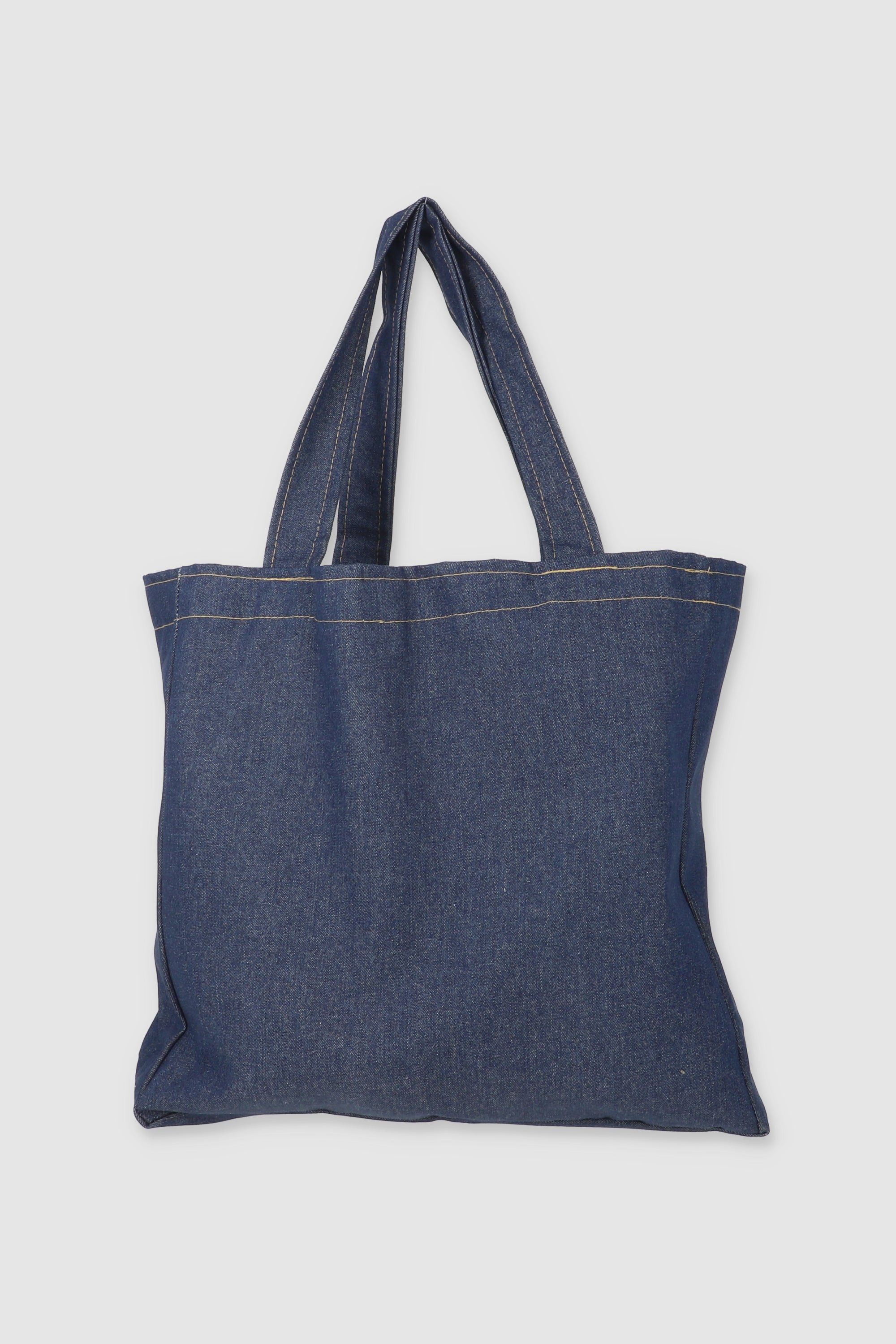 Tote Denim Structure Bag Dark Wash