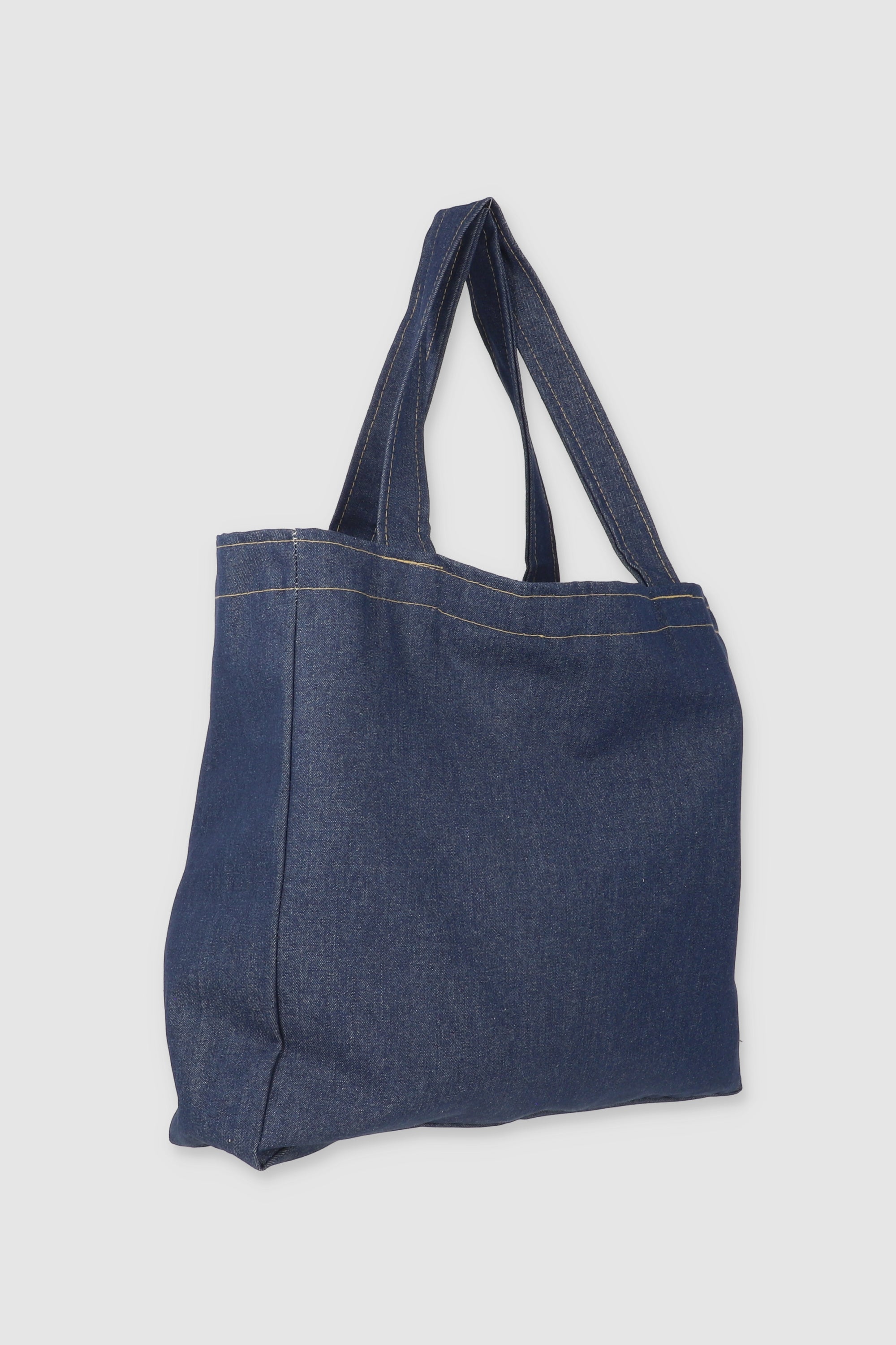Tote Denim Structure Bag Dark Wash