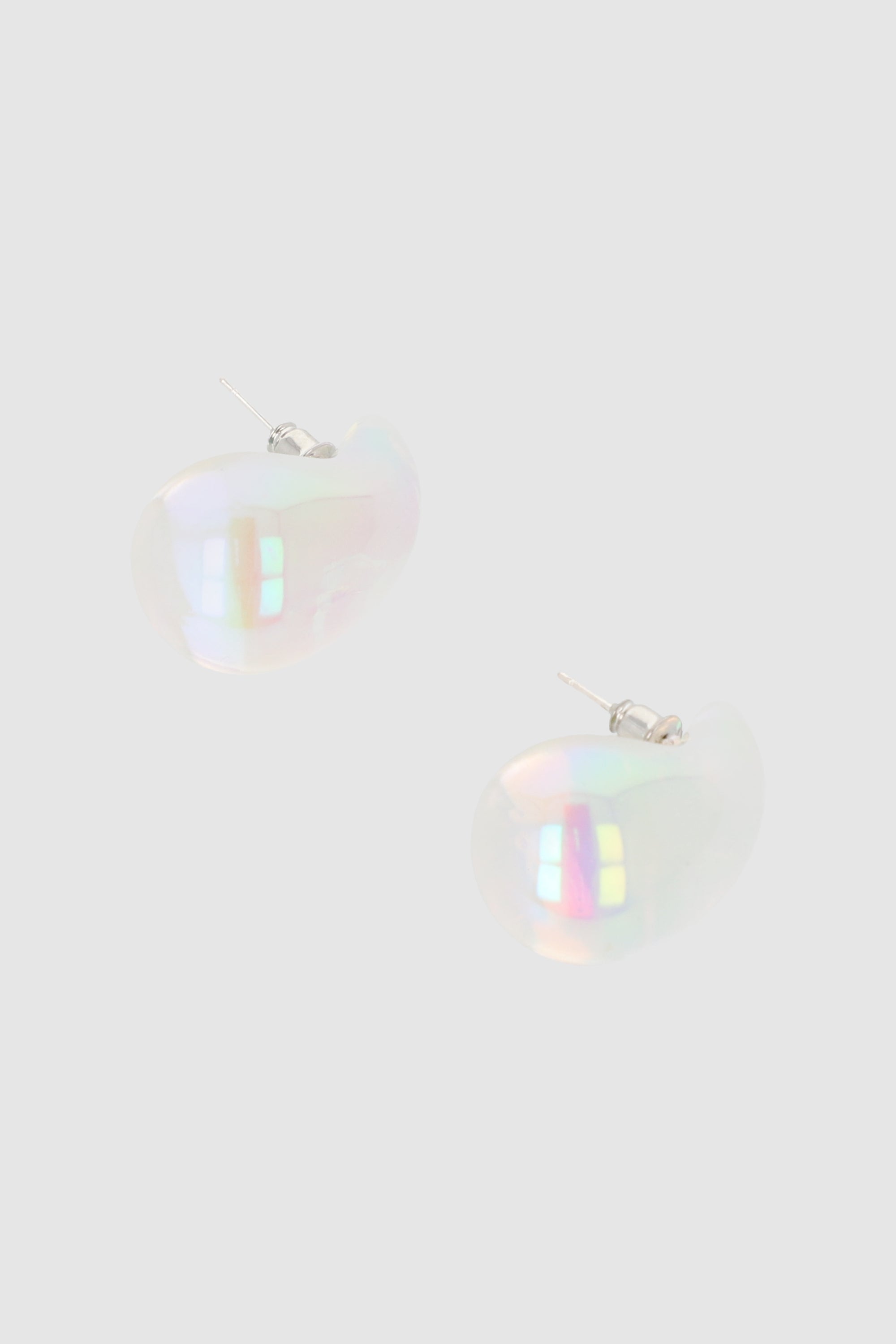 ARETES GOTA TRANSPARENTE IRIDISCENTE