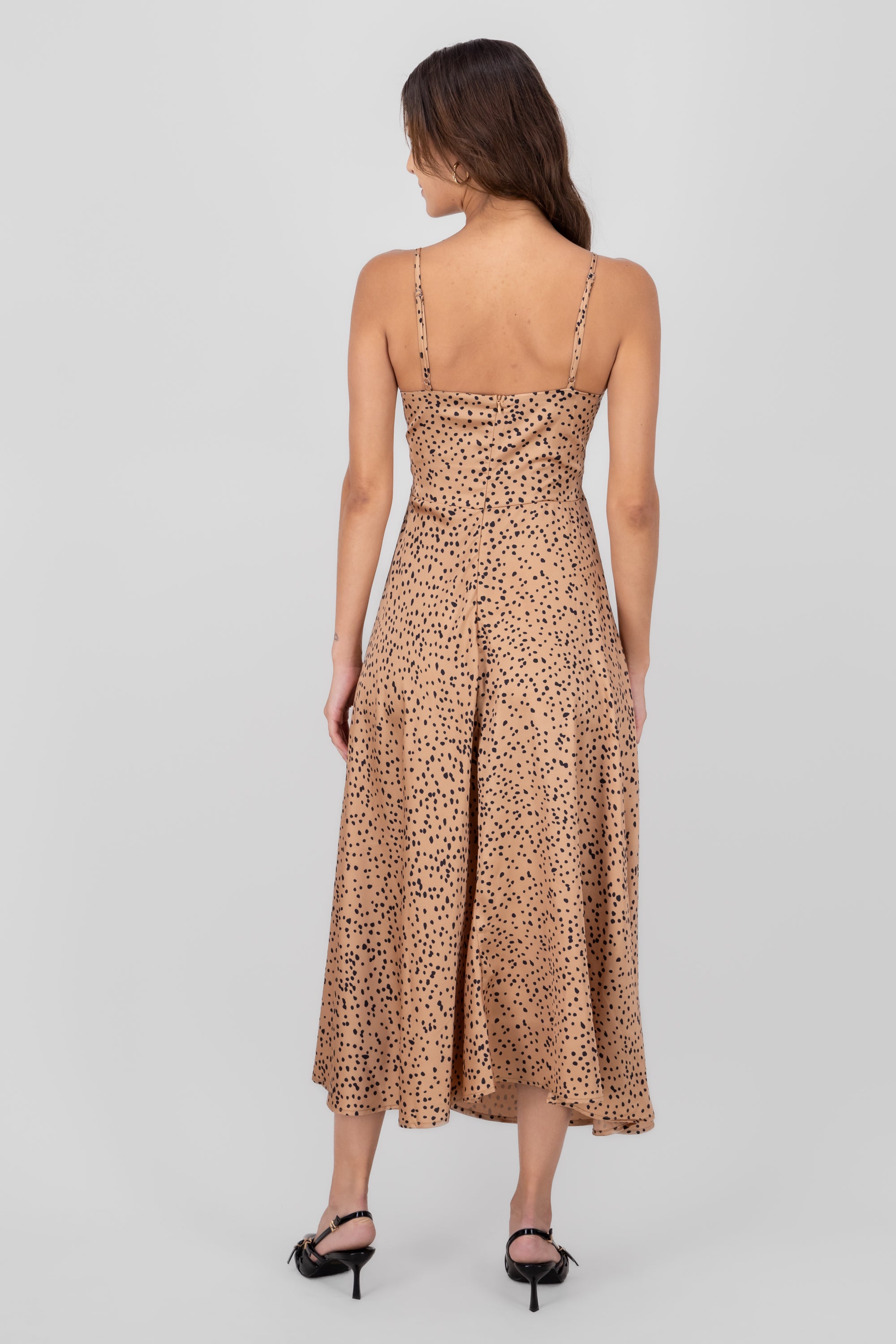 Midi Animal Print dress CAFE COMBO