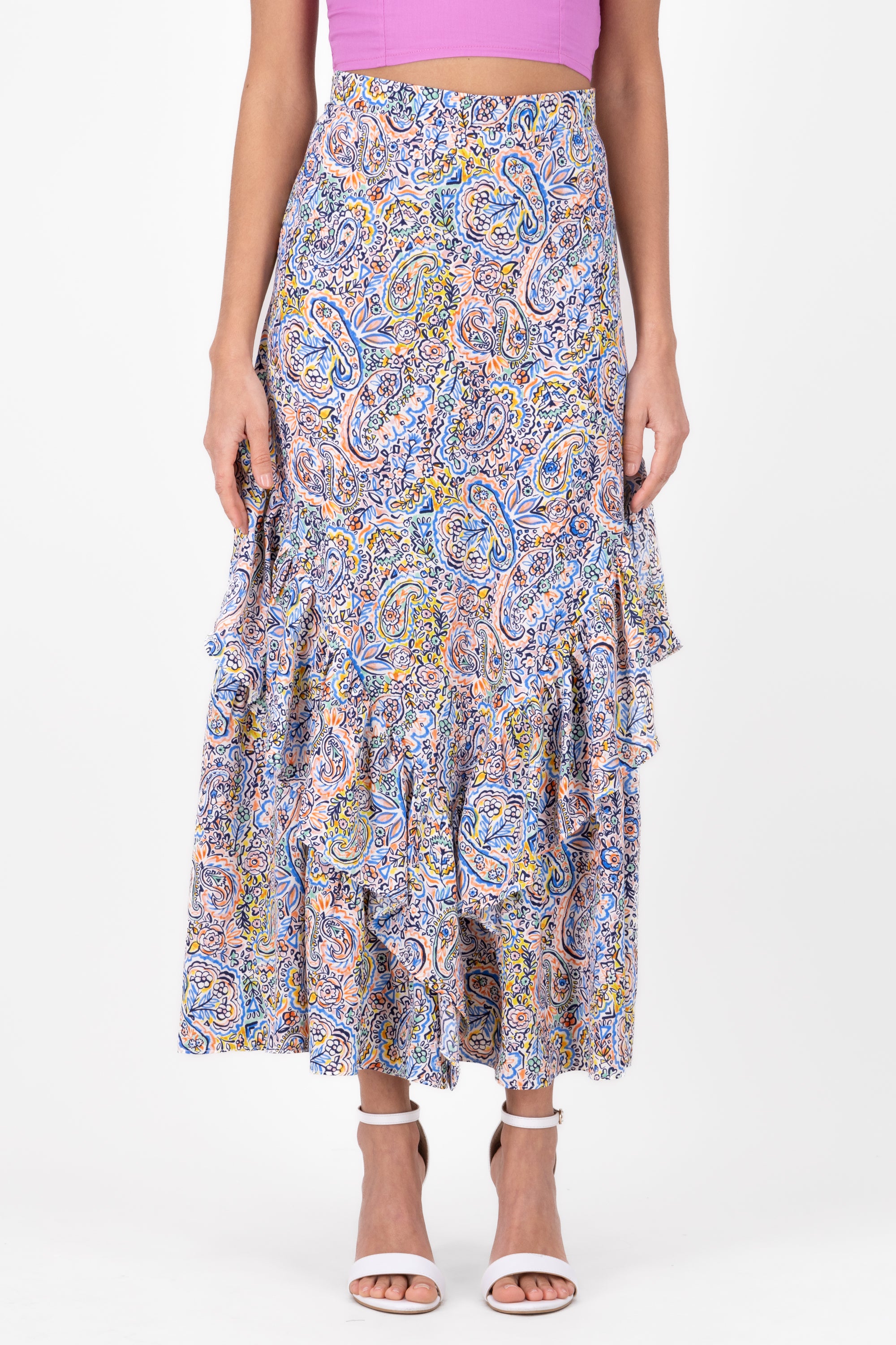 Maxi skirt Detail Olanes MULTICOLORED