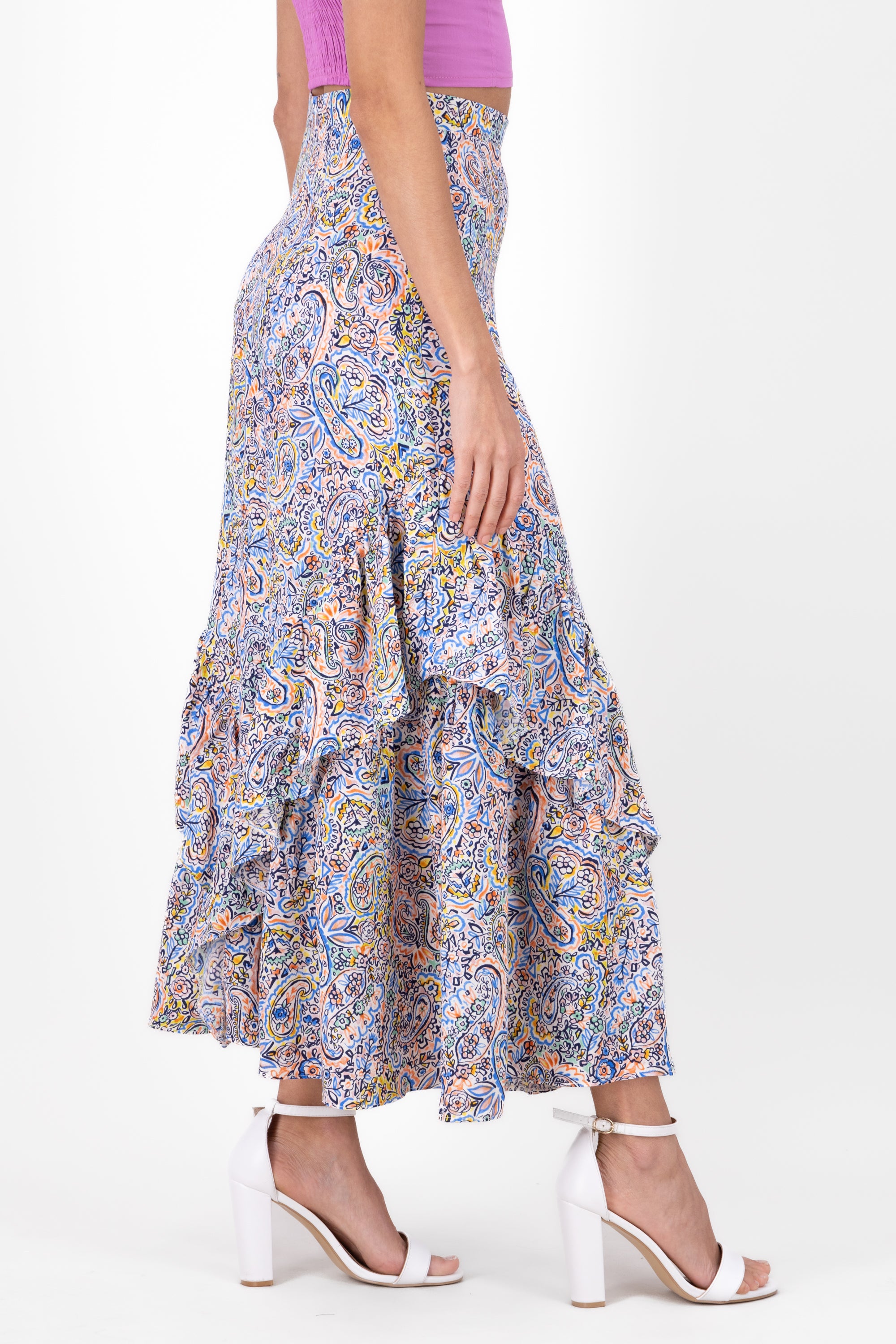 Maxi skirt Detail Olanes MULTICOLORED