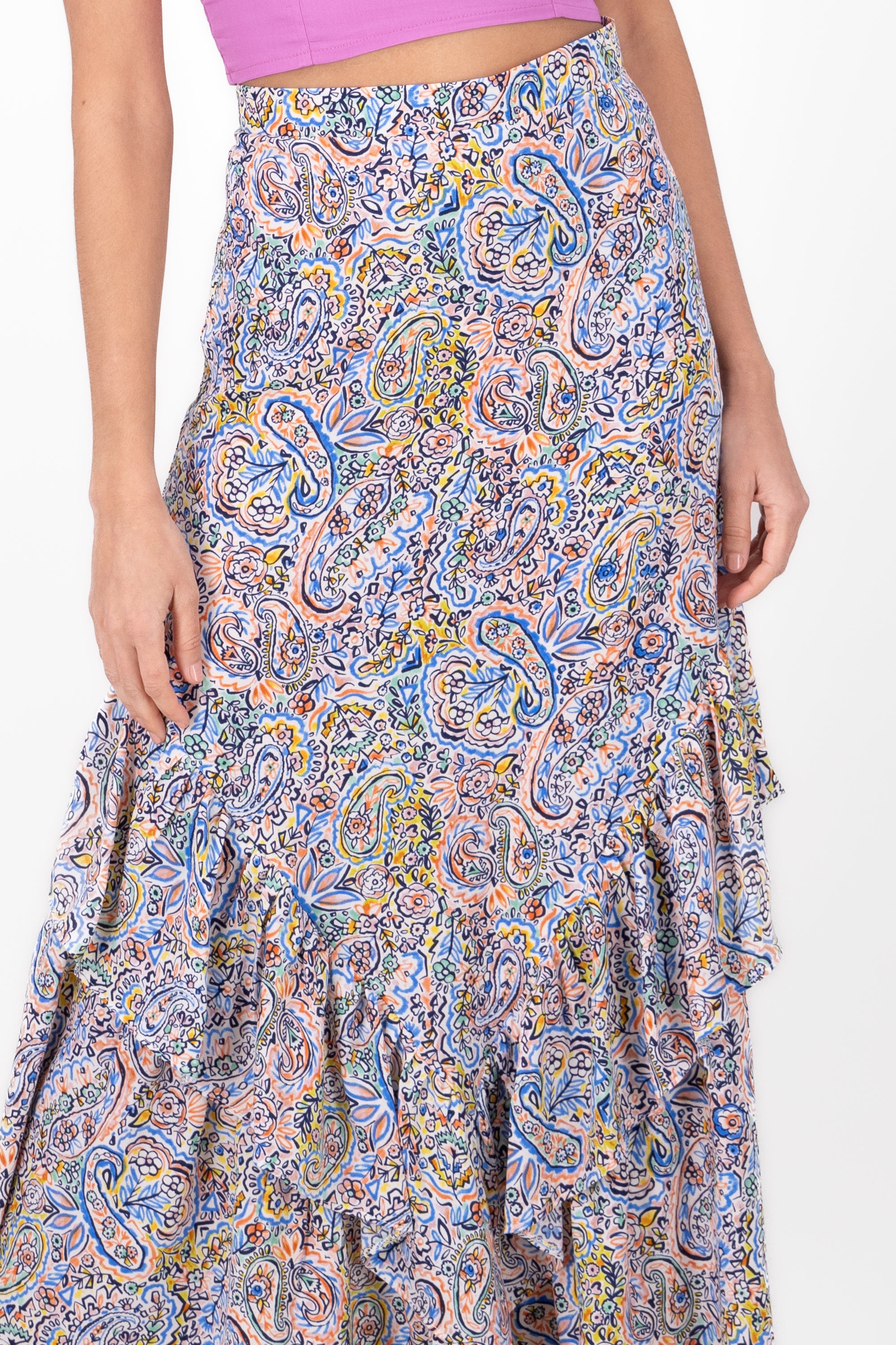 Maxi skirt Detail Olanes MULTICOLORED