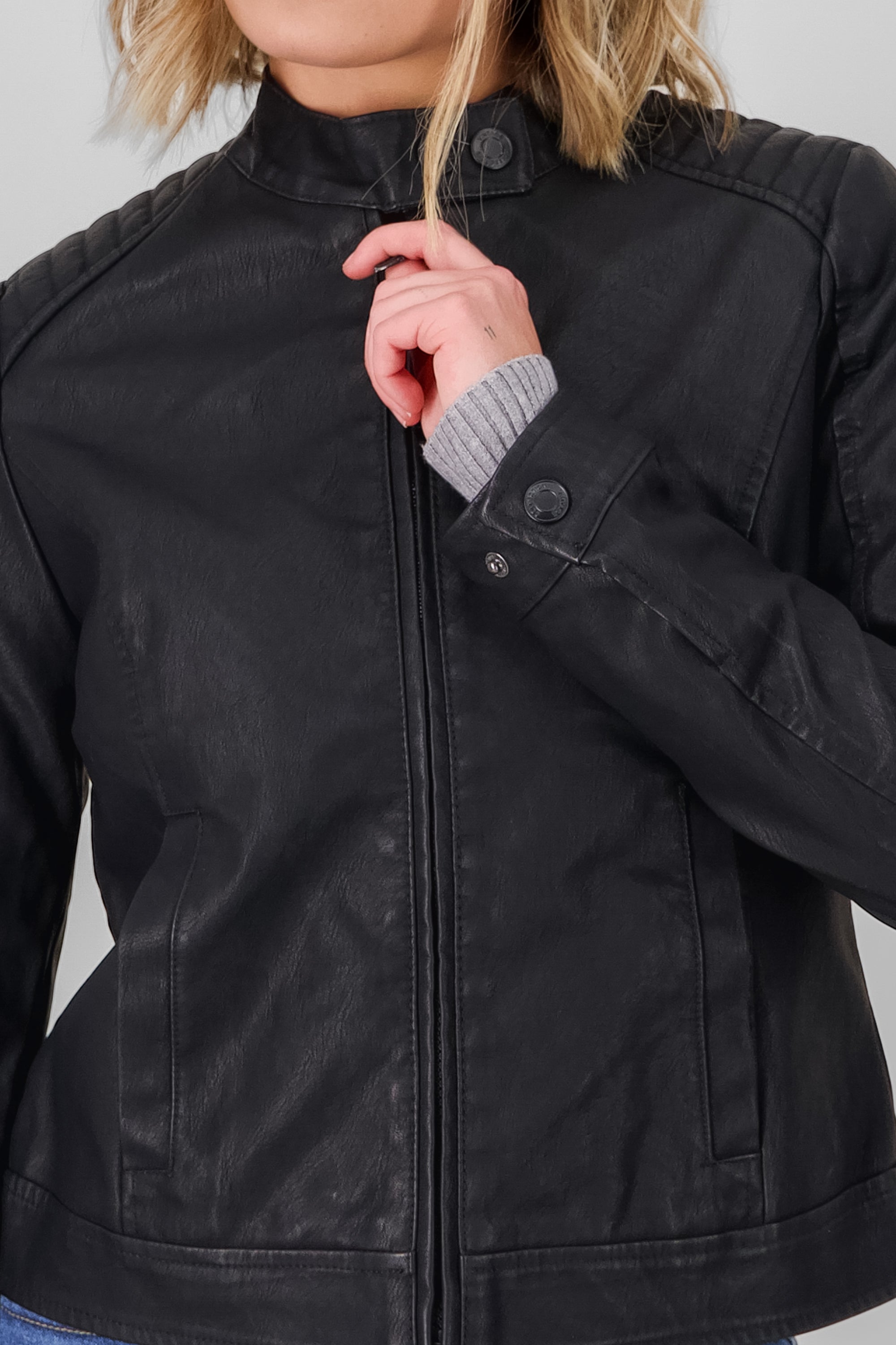 Pu bicker cierre NEGRO