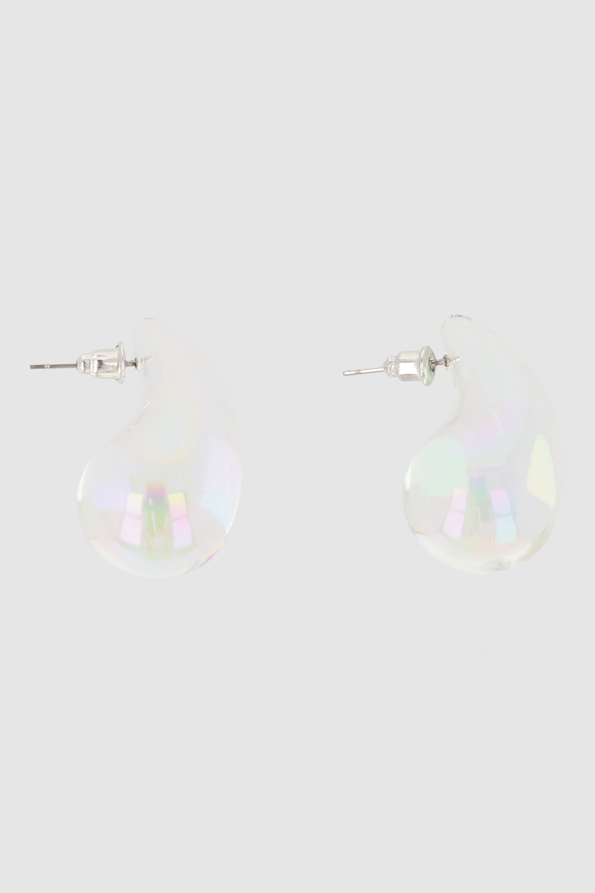 ARETES GOTA TRANSPARENTE IRIDISCENTE