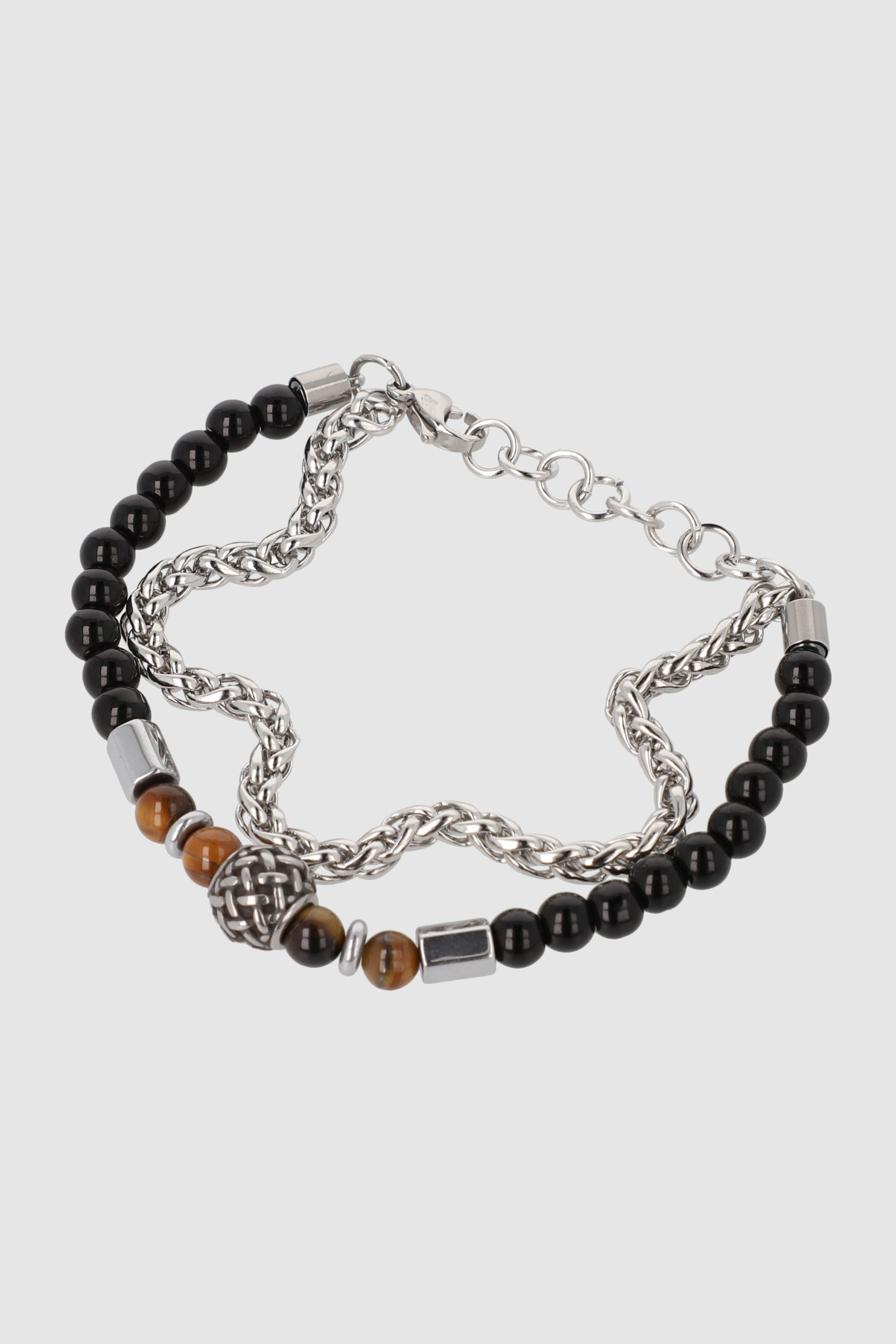 Brazalete Stone And Chains NEGRO COMBO