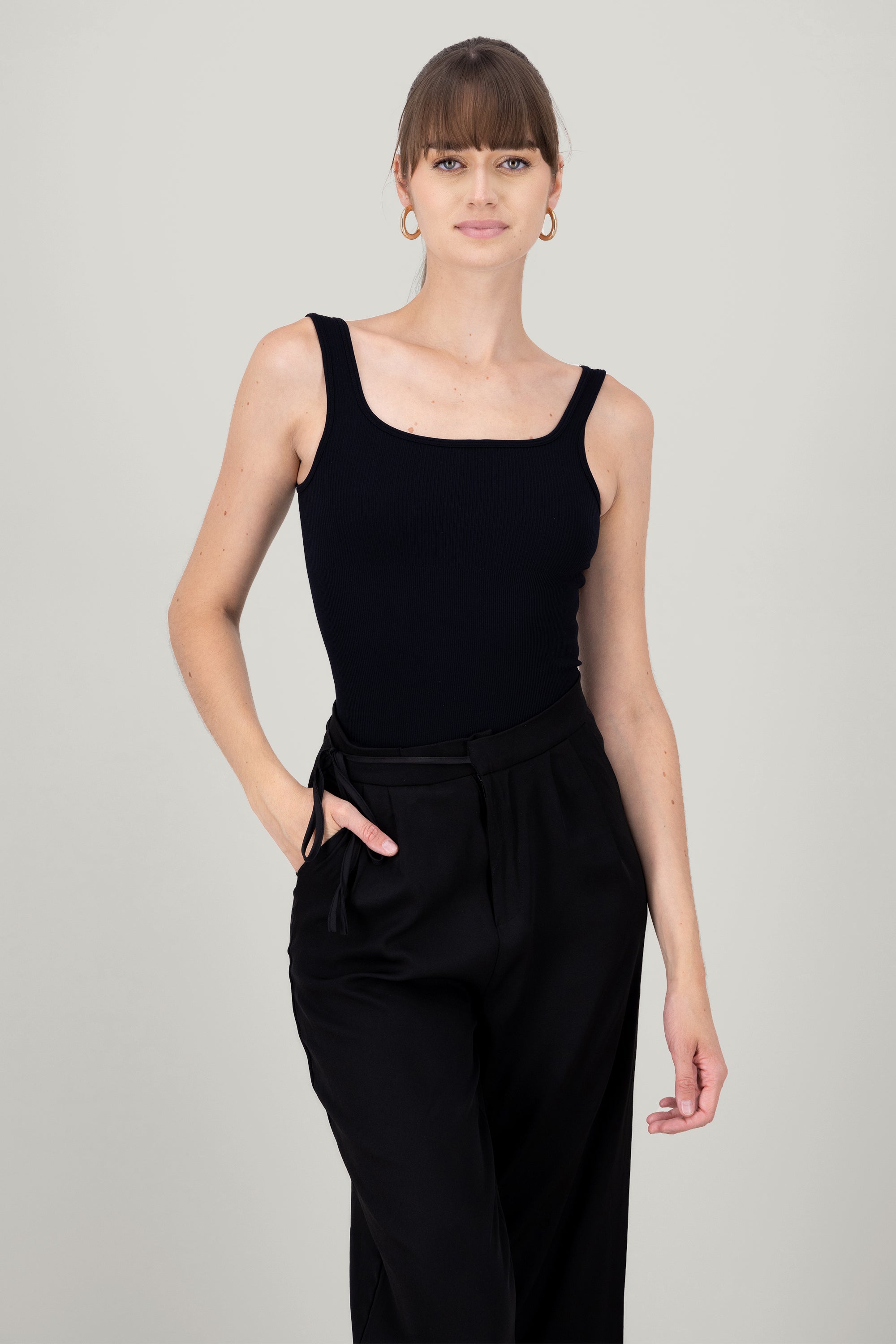 Bodysuit escote cuadrado NEGRO