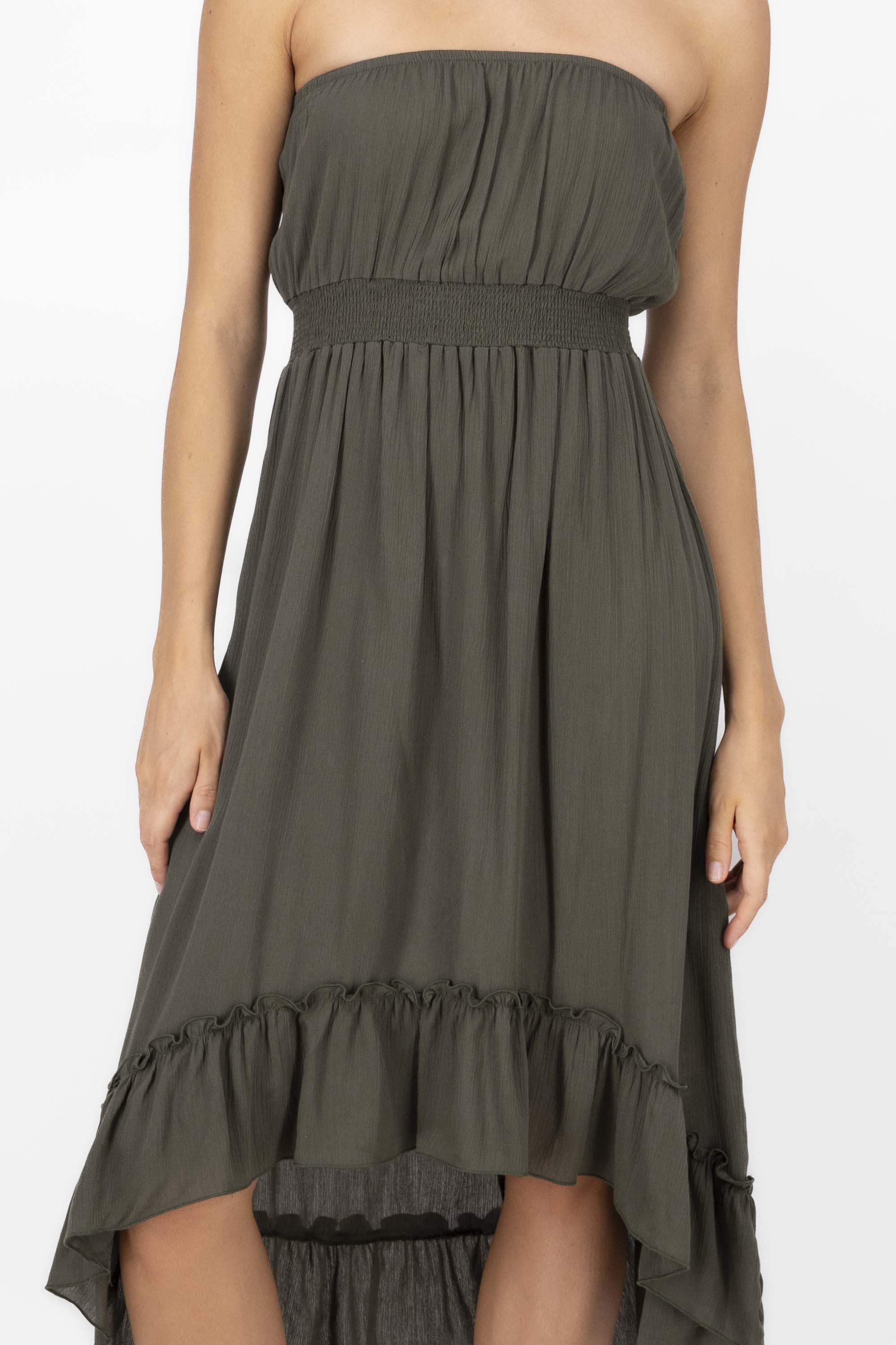 Straple Midi dress OLIVE