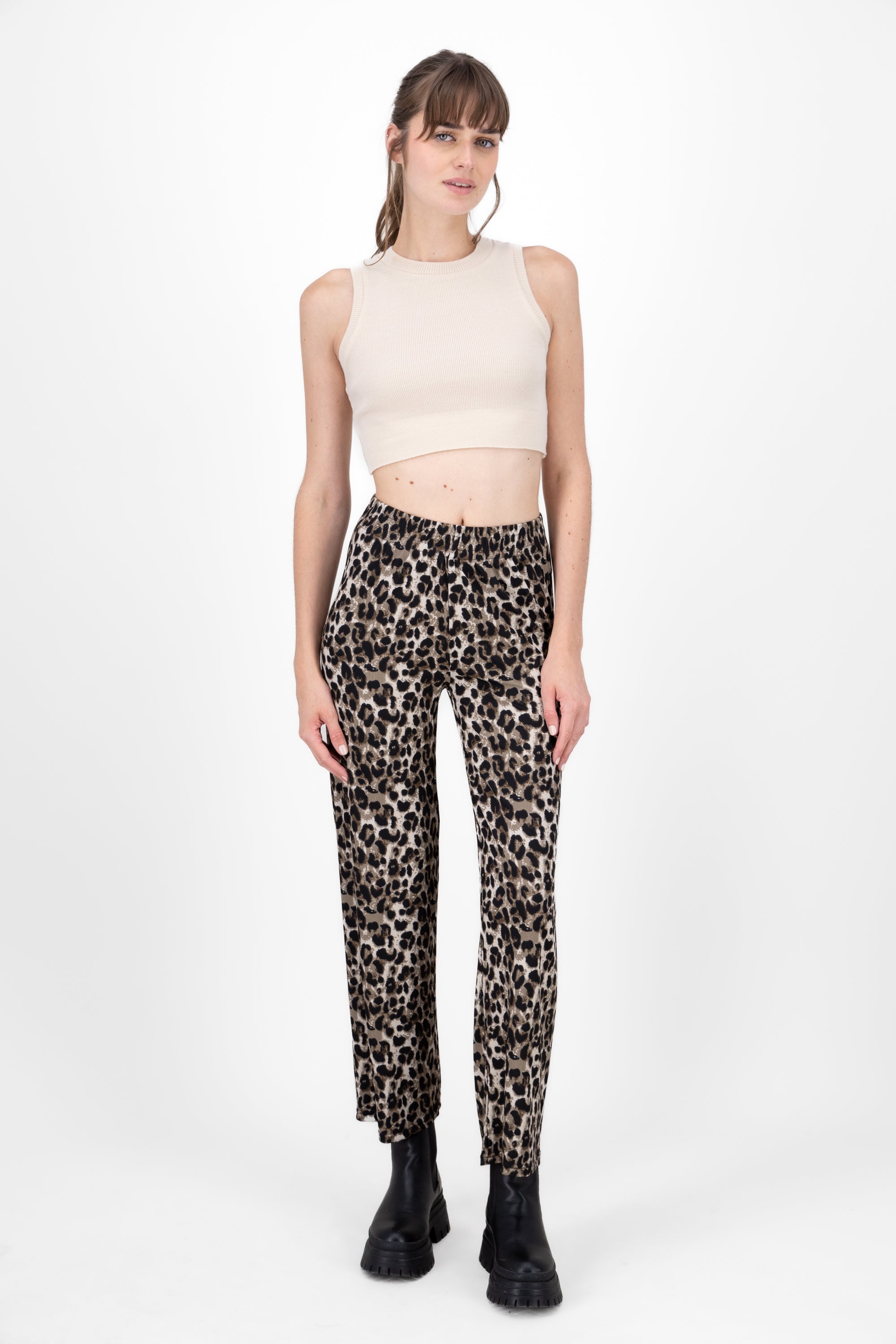 Leopard pants CAFE COMBO