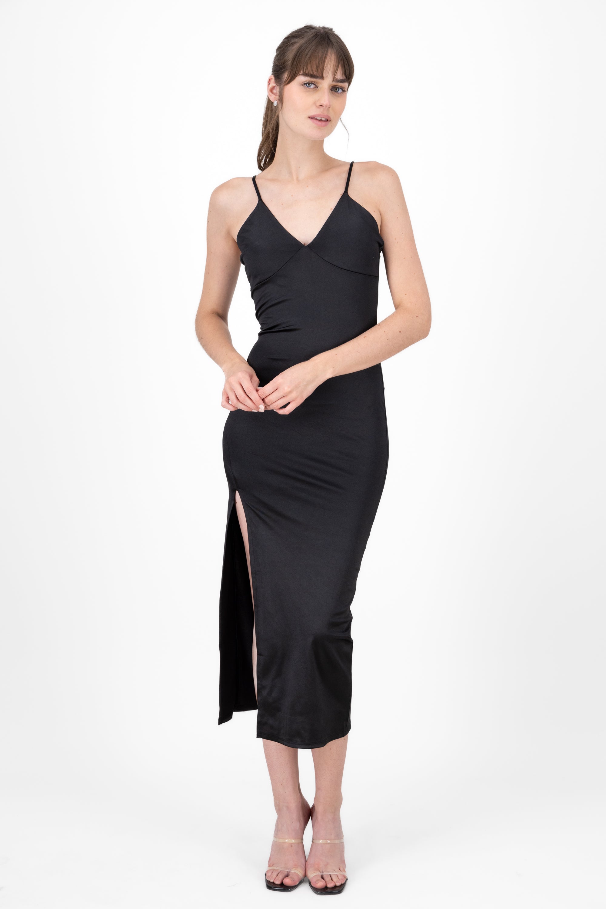 MAXI DRESS V BLACK