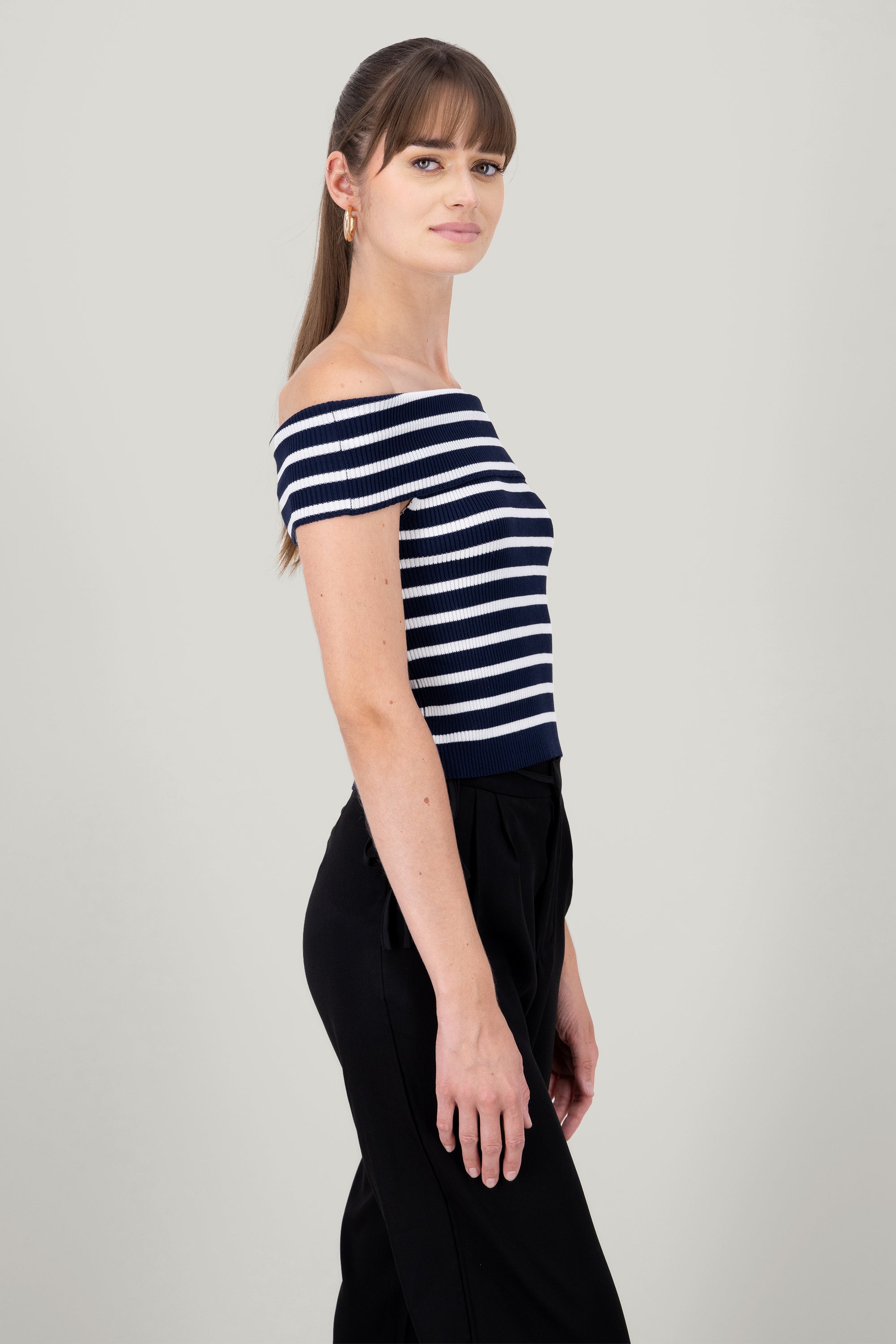 Top Strapless stripes stripes Marino Combo