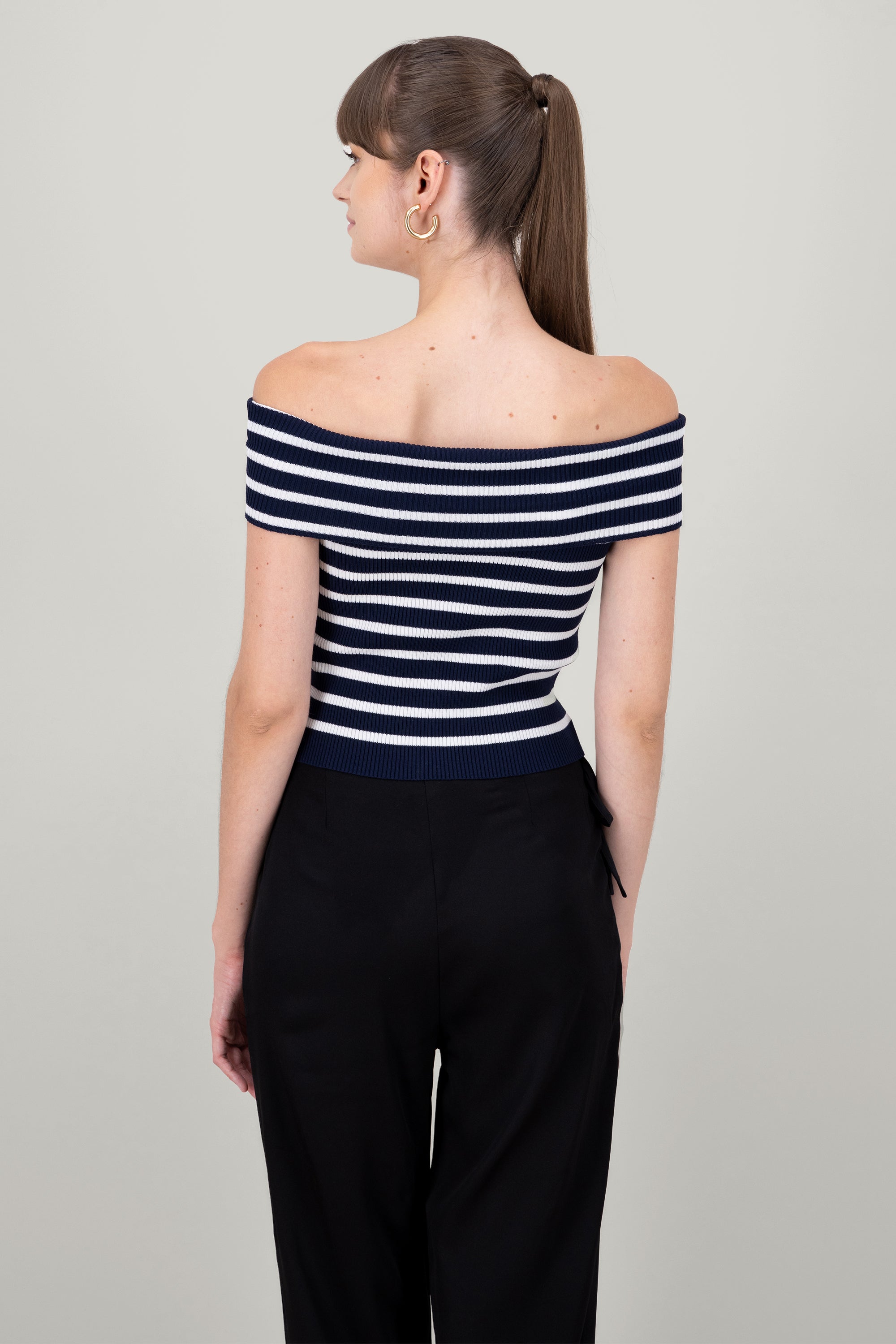 Top Strapless stripes stripes Marino Combo