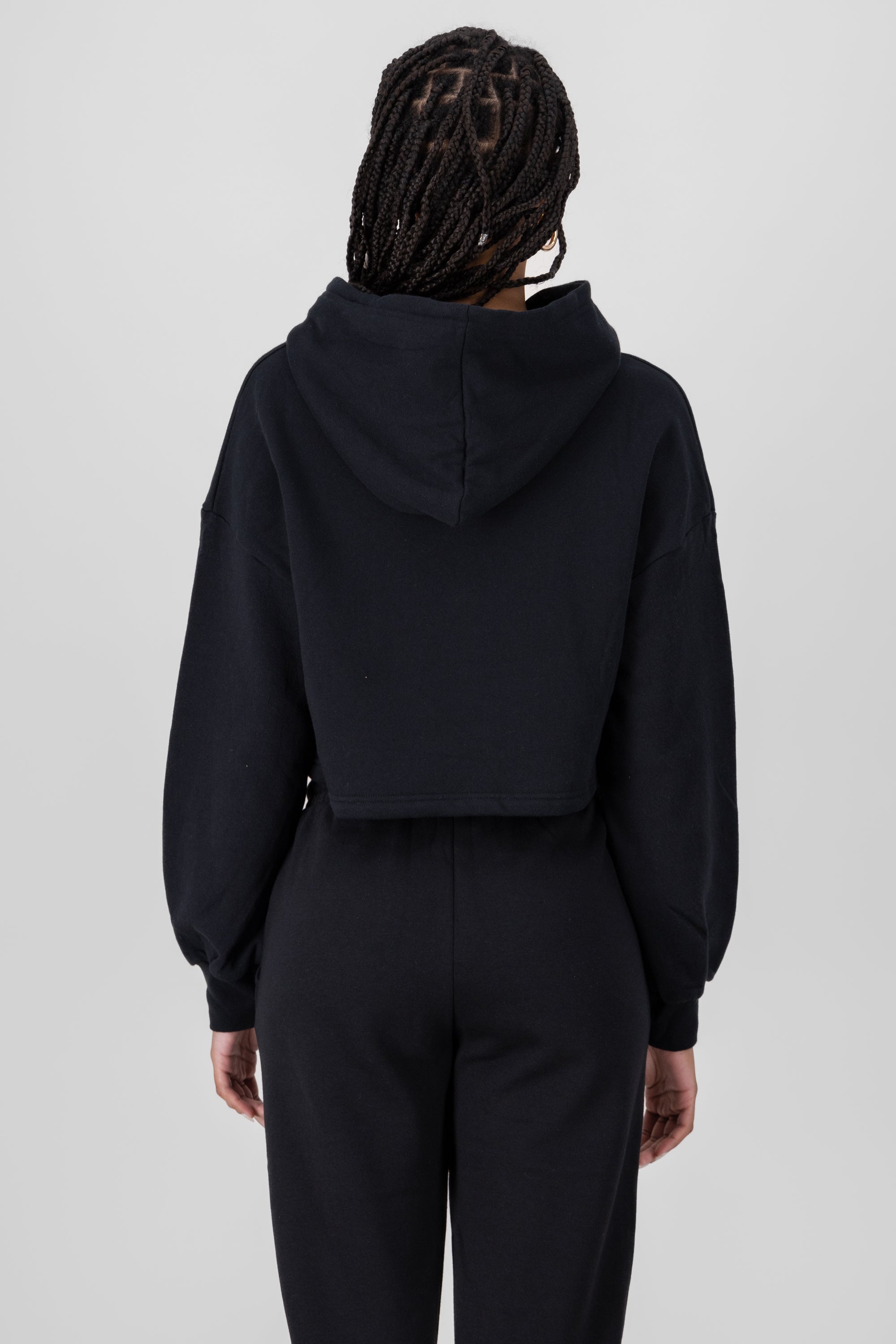 Sweatshirt with site hat los angeles BLACK