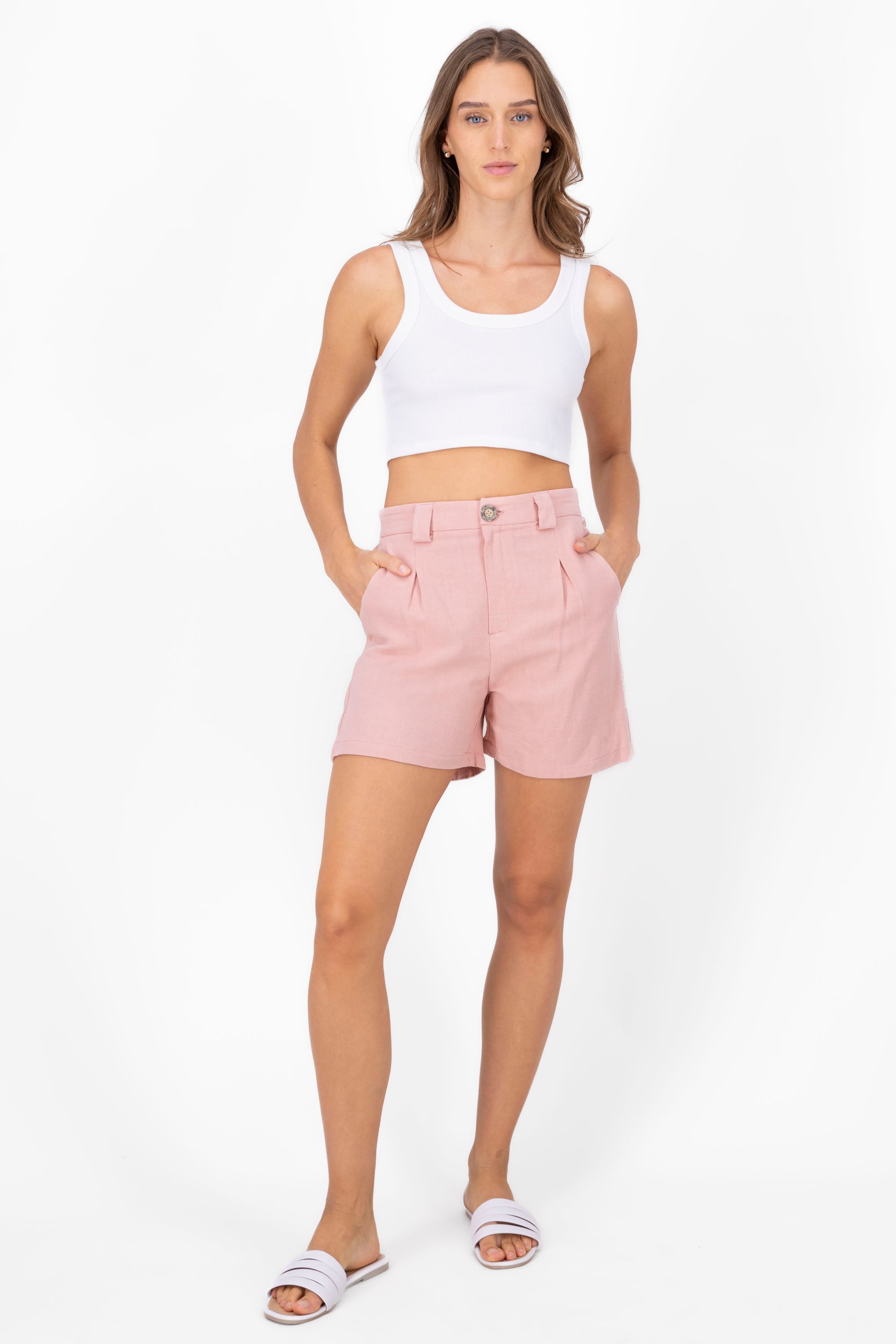 Short Lino Short ROSEWOOD